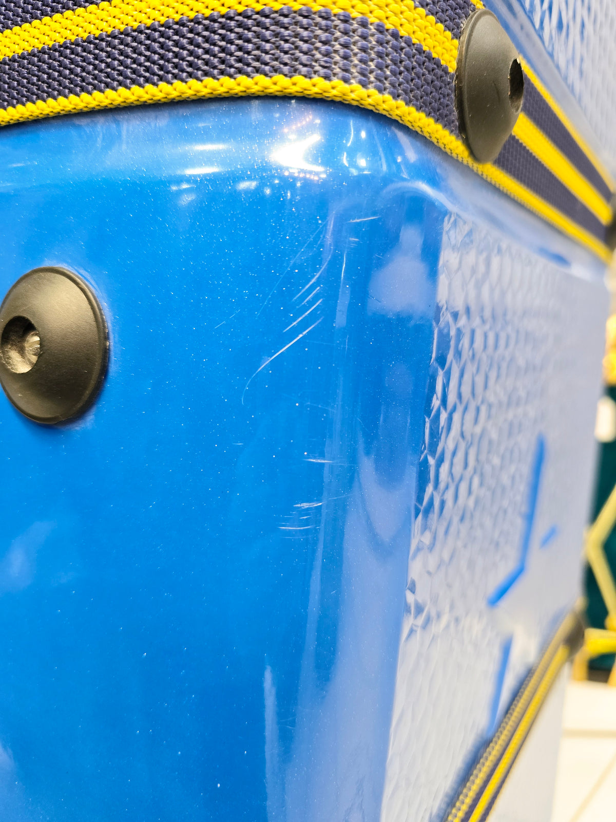 Rhythm Rover: Blue Tabla/Dholak Case with Fixed Wheels (Minor Cosmetic Defects) - Sangeet Store