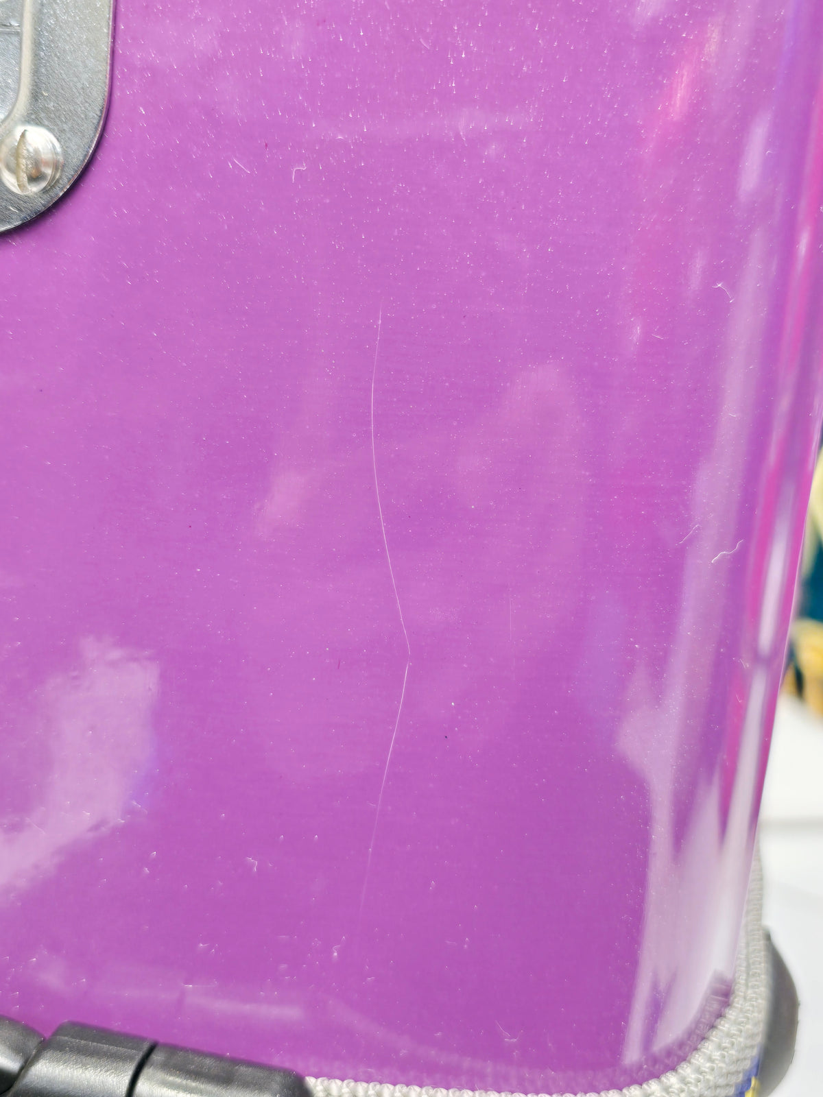 Royal Rhythm: Purple Tabla/Dholak Case with Fixed Wheels (Cosmetic Defects) - Sangeet Store