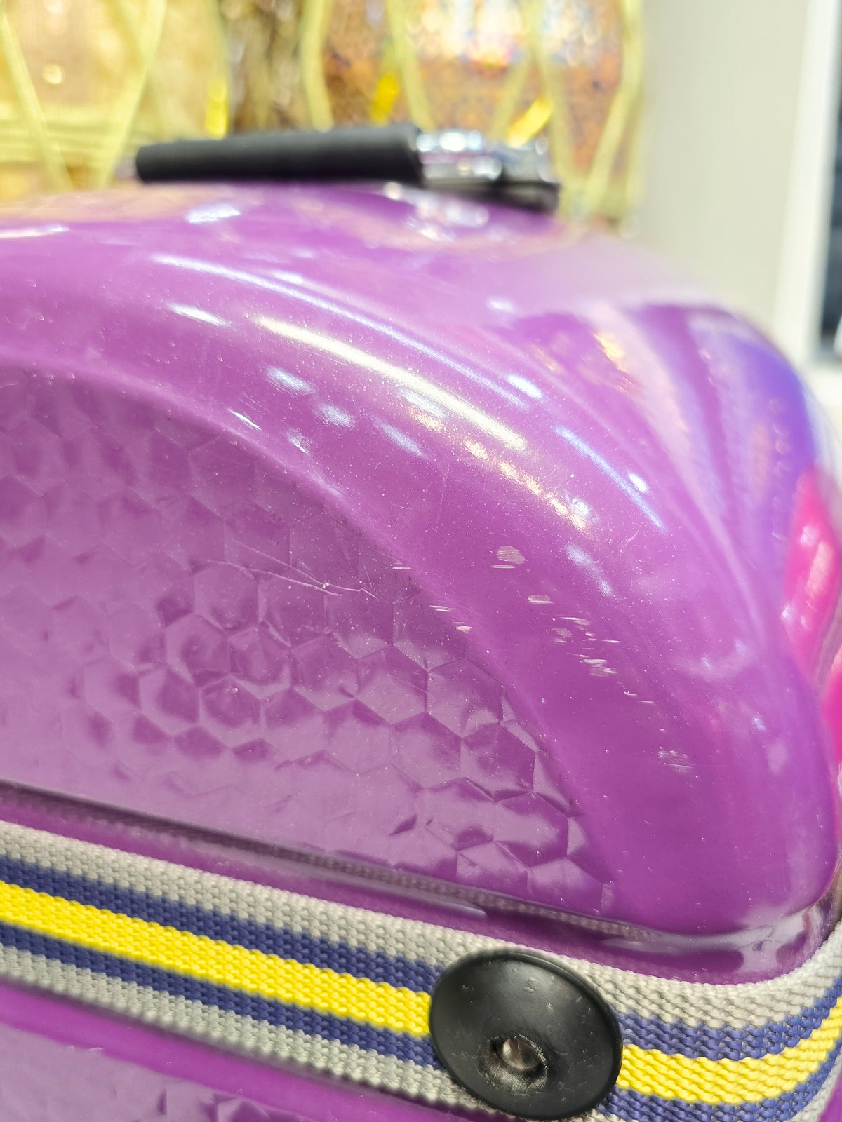 Royal Rhythm: Purple Tabla/Dholak Case with Fixed Wheels (Cosmetic Defects) - Sangeet Store