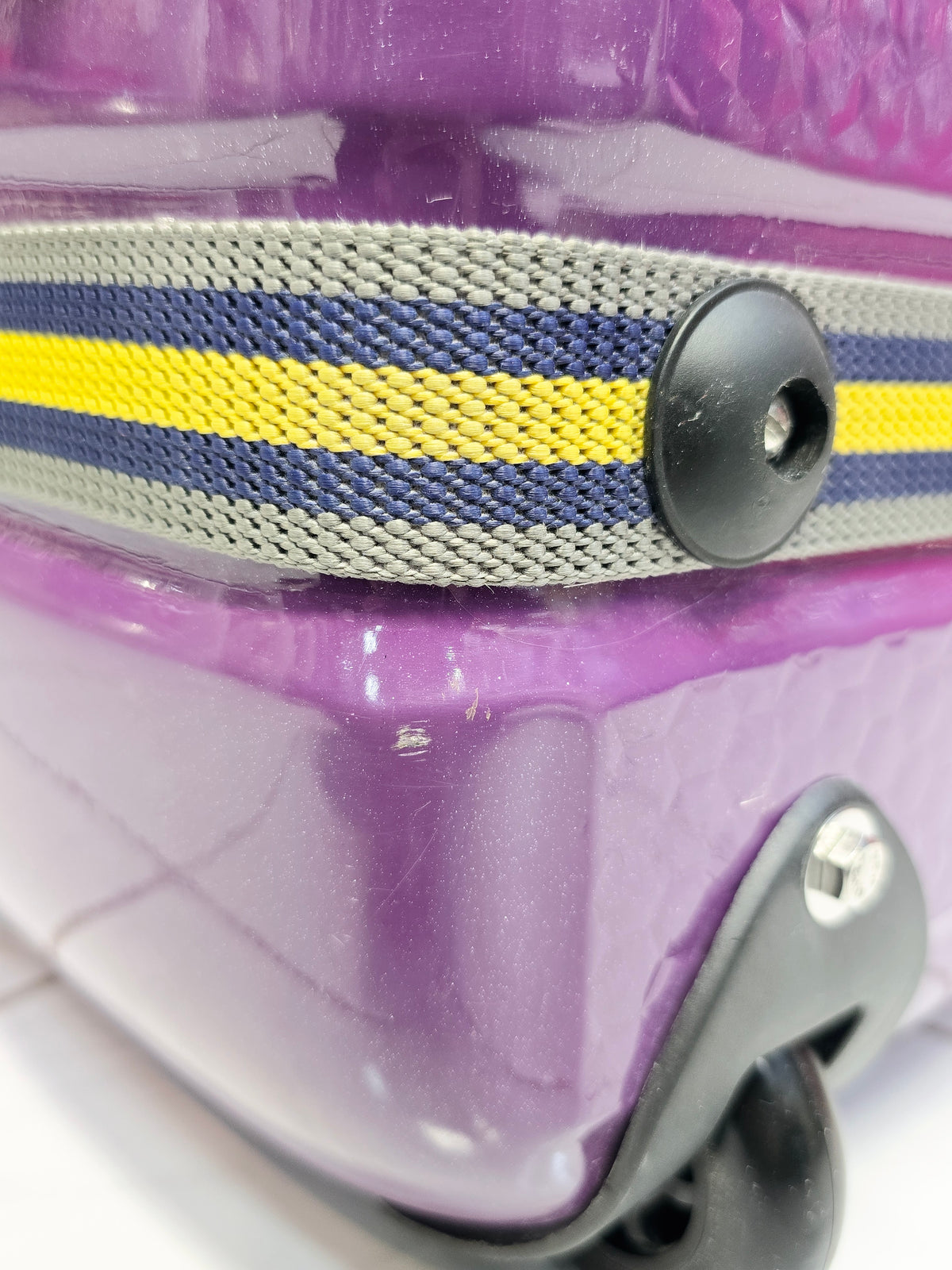 Royal Rhythm: Purple Tabla/Dholak Case with Fixed Wheels (Cosmetic Defects) - Sangeet Store