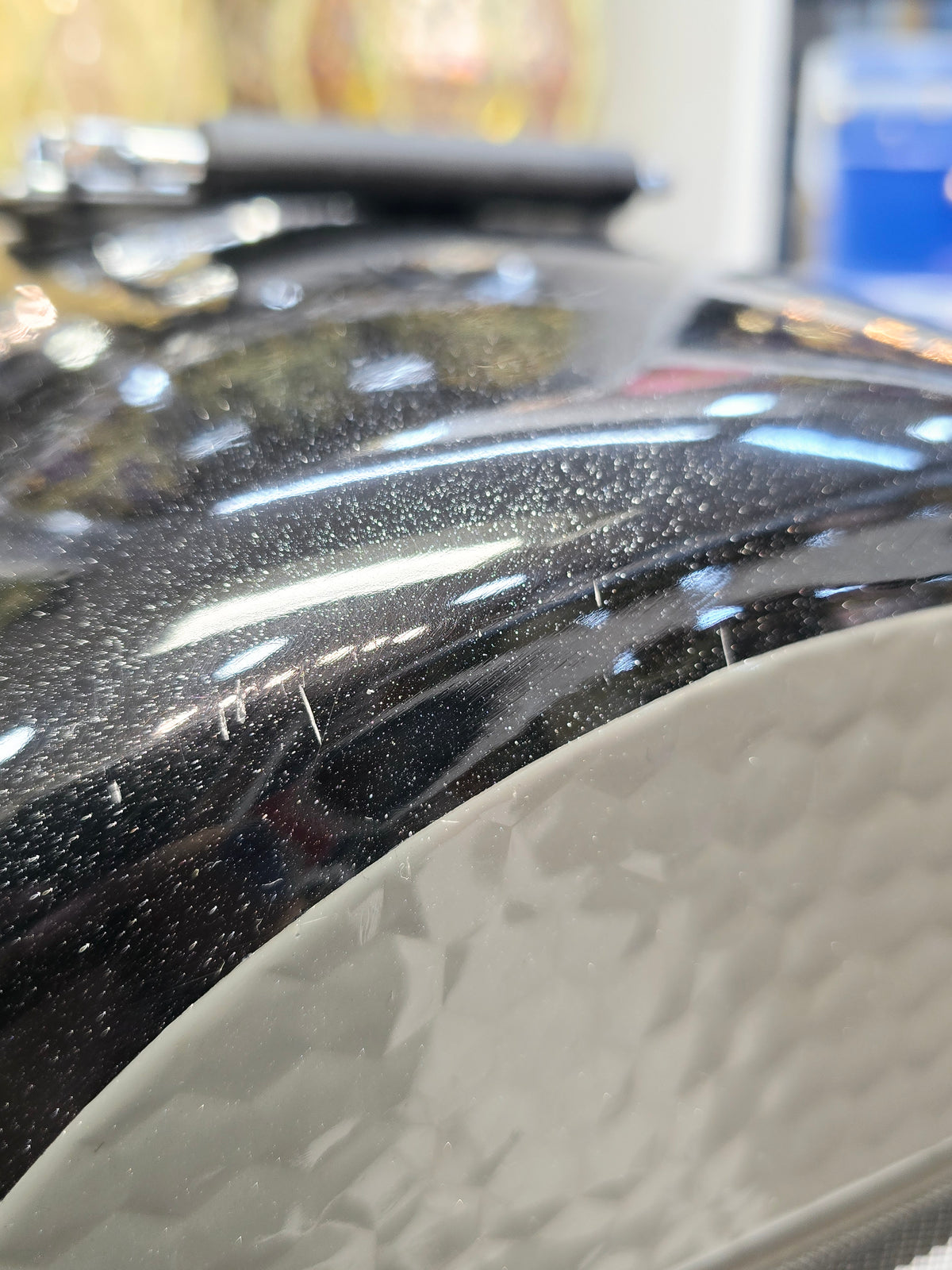 Lustre Line: Glossy Pearl Black and Grey Tabla/Dholak Case with 360° Wheels (Cosmetic Defects) - Sangeet Store