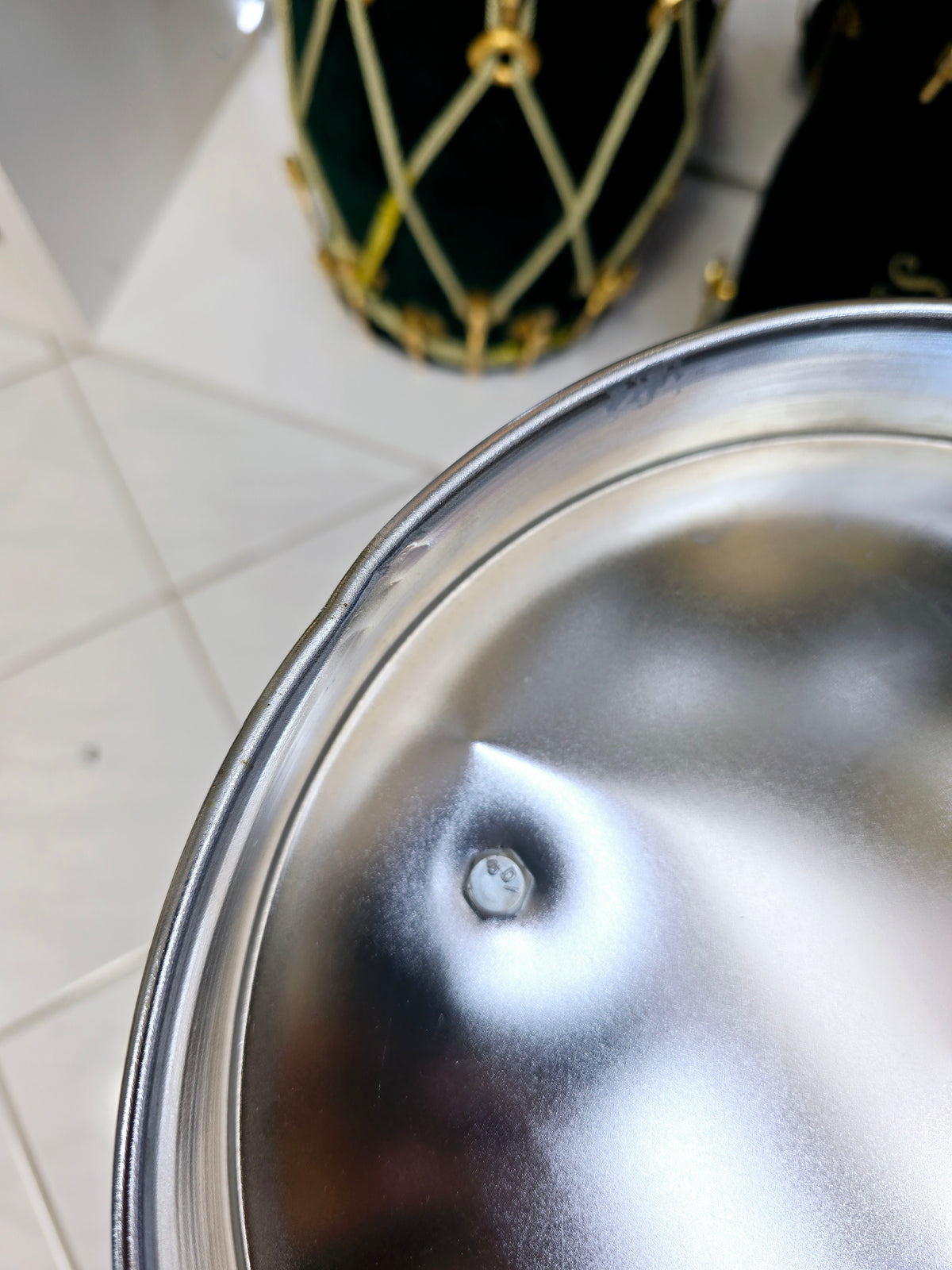 Rhythm Craft Silver Swivel Tabla Stand - Deluxe Edition (Minor Cosmetic Defects) - Sangeet Store
