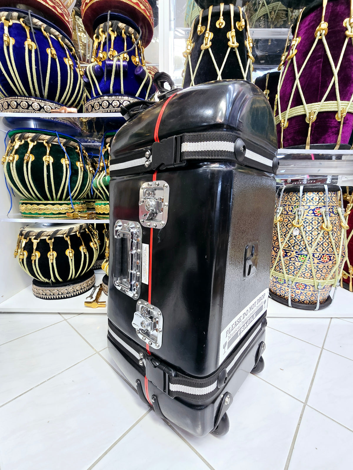 Duraflex Black Tabla Case with Fragile Sticker and Minor Cosmetic Cracks