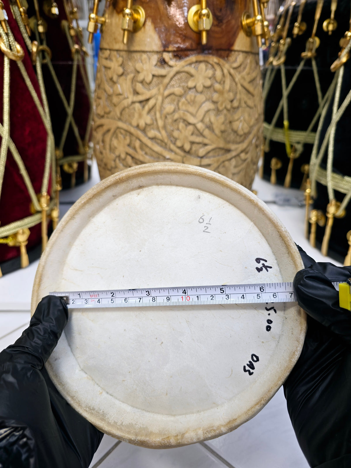Standard 6.5" Dholak Treble Skin - Sangeet Store