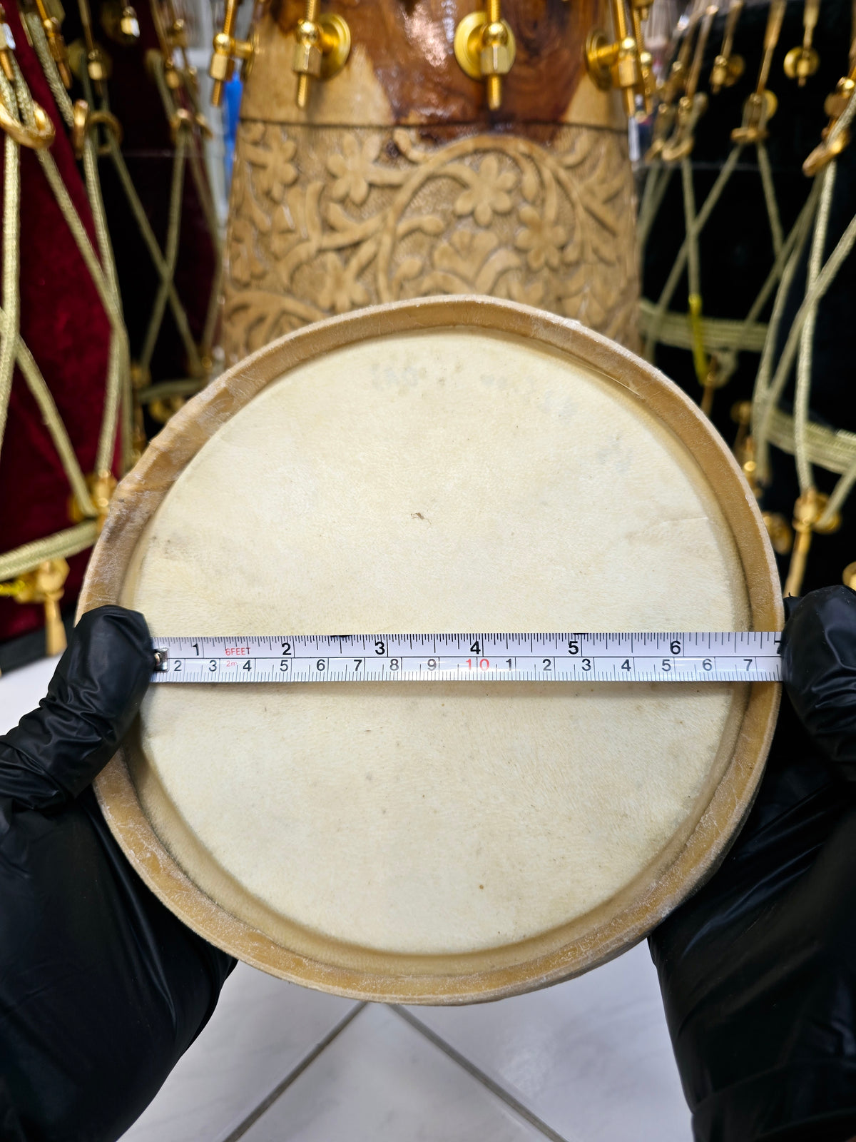 Standard 6.5" Dholak Treble Skin - Sangeet Store