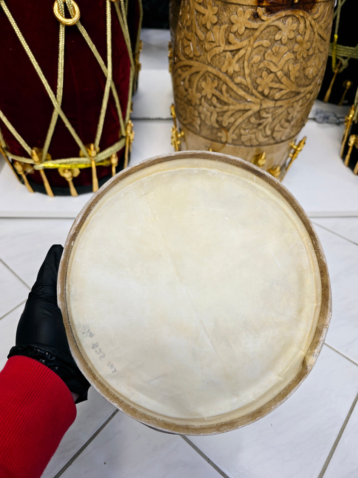 Standard 8.25" Dholak Bass Skin - Sangeet Store