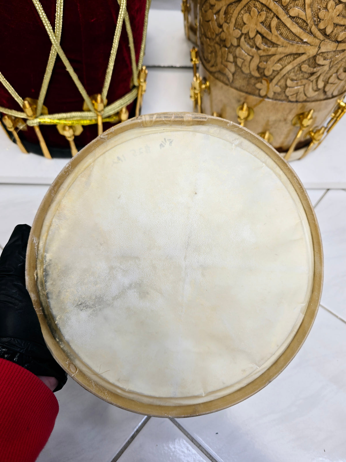 Standard 8.25" Dholak Bass Skin - Sangeet Store