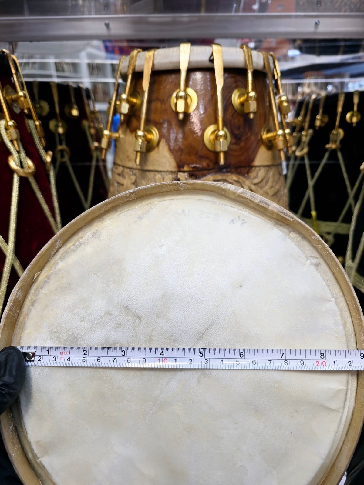 Standard 8.25" Dholak Bass Skin - Sangeet Store