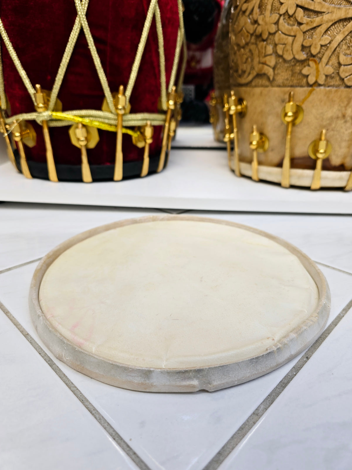 Standard 8.75" Dholak Bass Skin - Sangeet Store