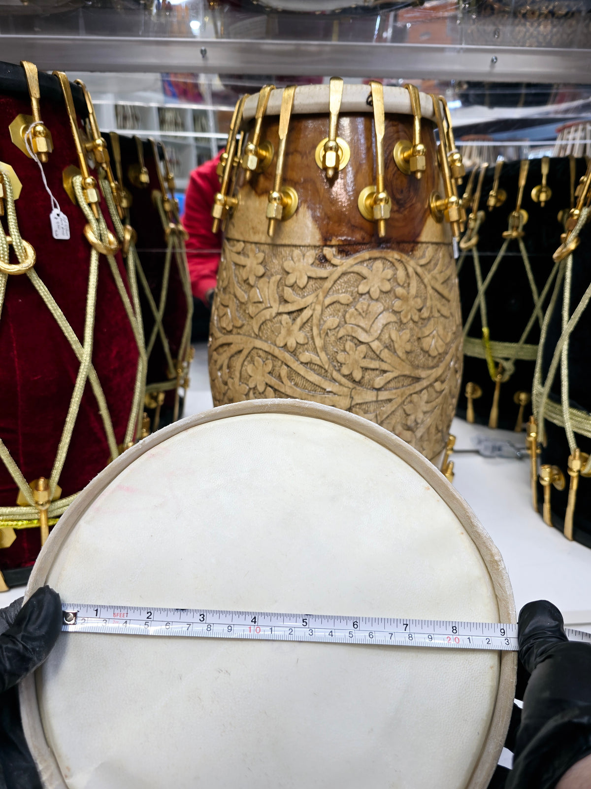 Standard 8.75" Dholak Bass Skin - Sangeet Store