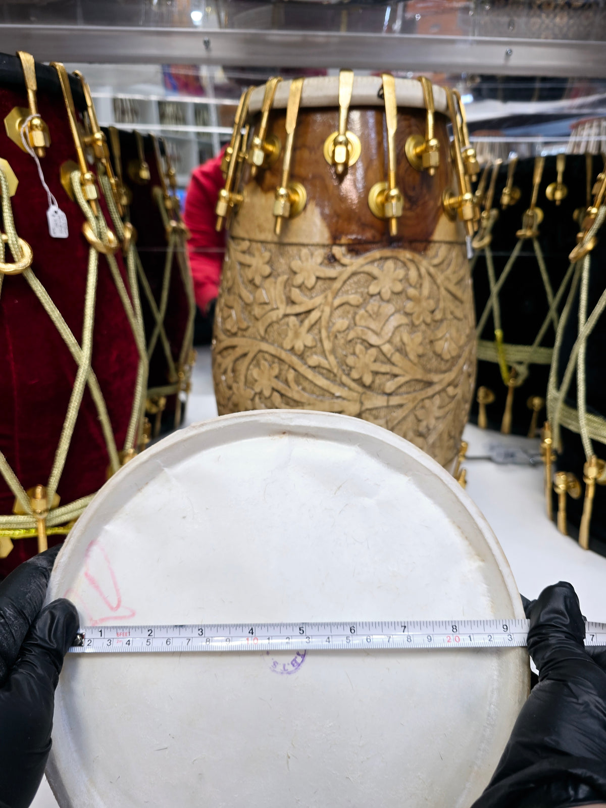 Standard 8.75" Dholak Bass Skin - Sangeet Store