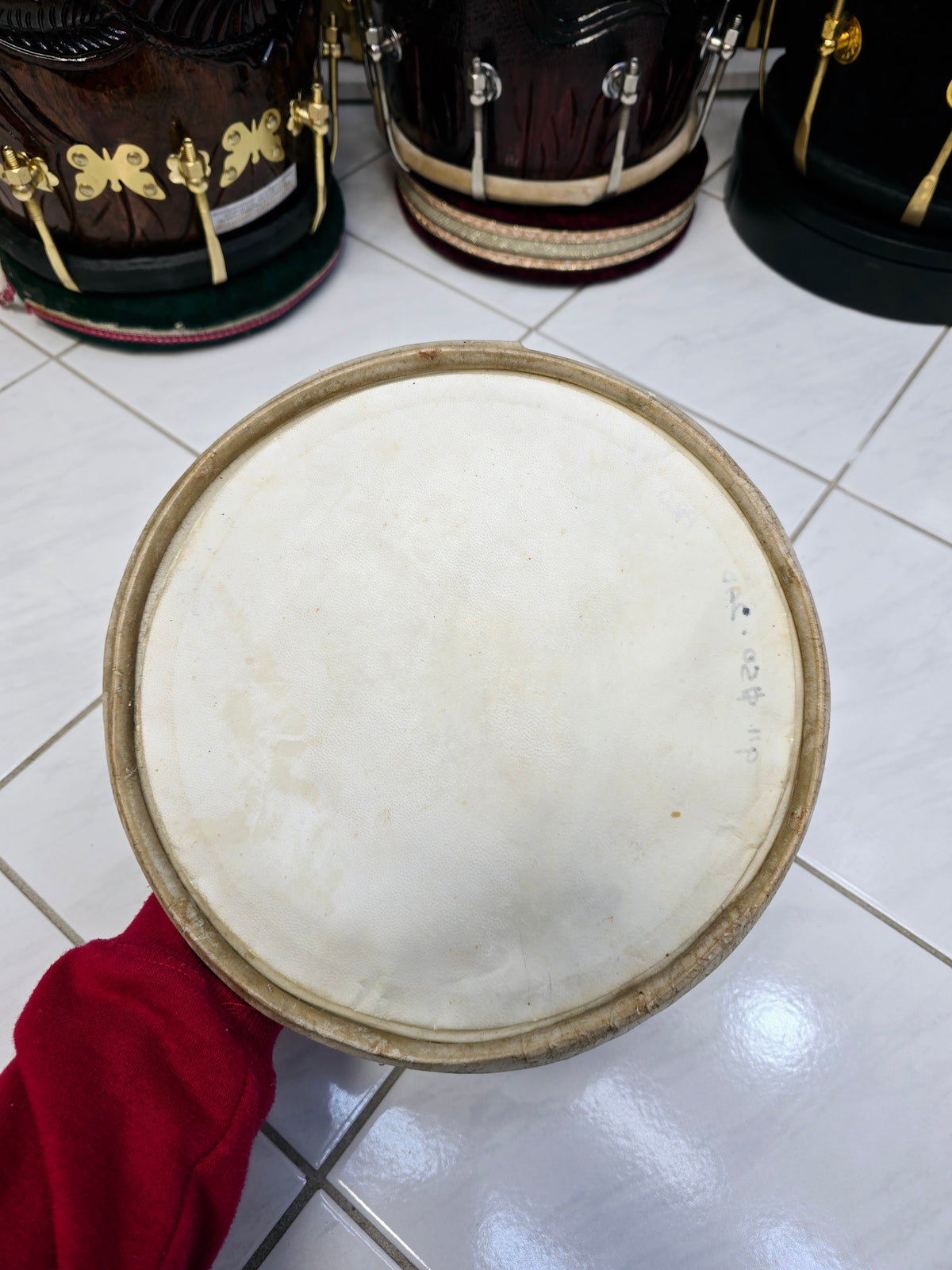 Concert Quality 9" Dholak Bass Skin - Sangeet Store