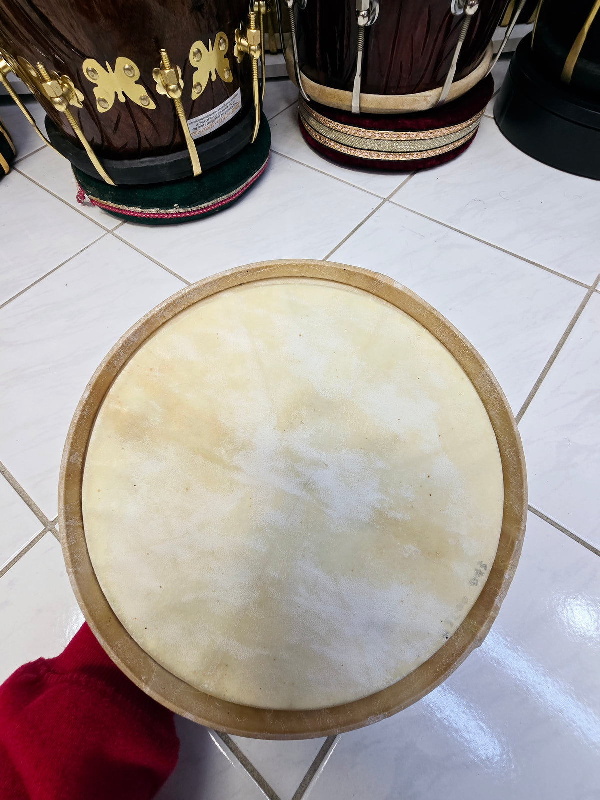 Standard 9" Dholak Bass Skin - Sangeet Store