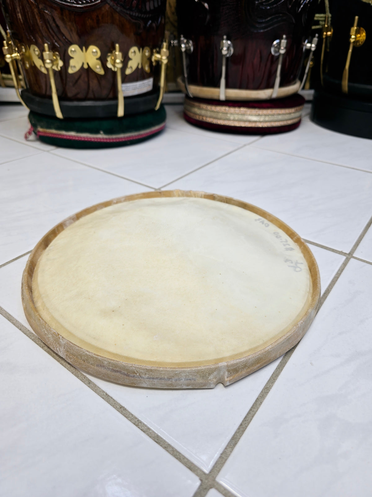 Standard 9.5" Dholak Bass Skin - Sangeet Store