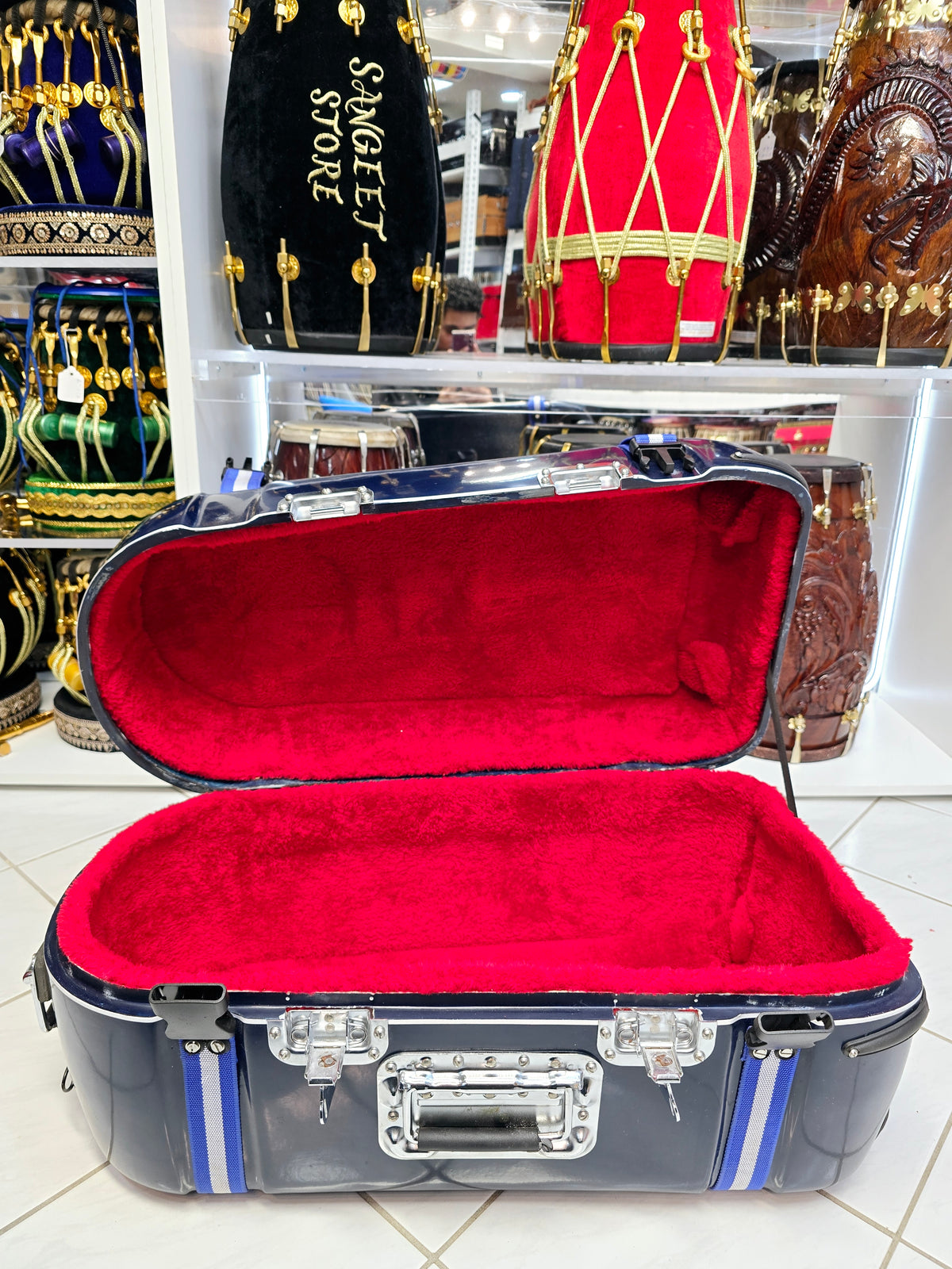 Sapphire Guardian Standard Tabla Case – Dual Locks, Buckles & Dual Handles *Minor Cosmetic Defects* - Sangeet Store