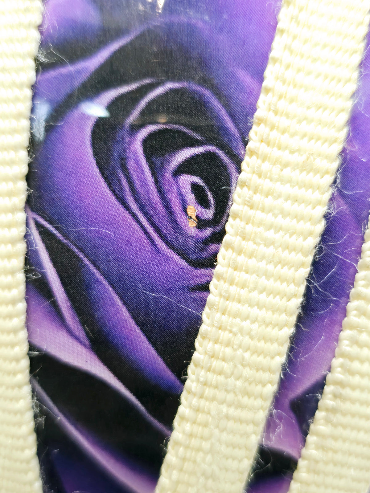 Gulshan Dhwani 9" 6.1kg Copper Nylon-Strapped Bayan – Purple Floral Wrap *Minor Cosmetic Defects *