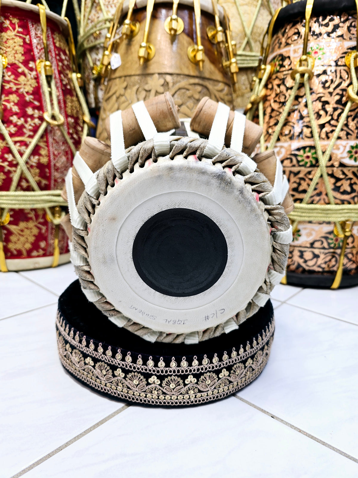 Sadhak Veer 5.75" C/C# Heavyweight Red Sheesham Dayan (Buzzing Defect) – Student Quality