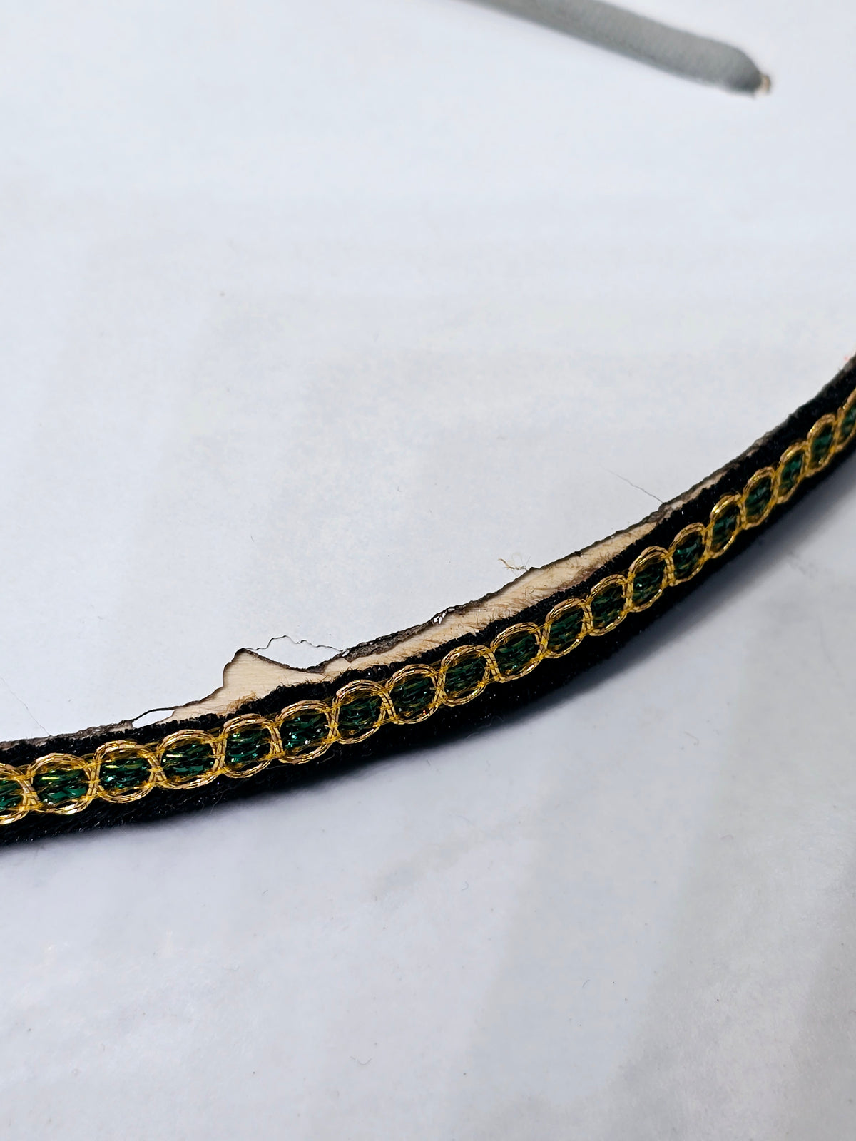 Ash Raag Tabla Ring Set – Grey-Gold Cushioned Bases + Black Top Covers *Minor Cosmetic Defects on Top Cover - Sangeet Store
