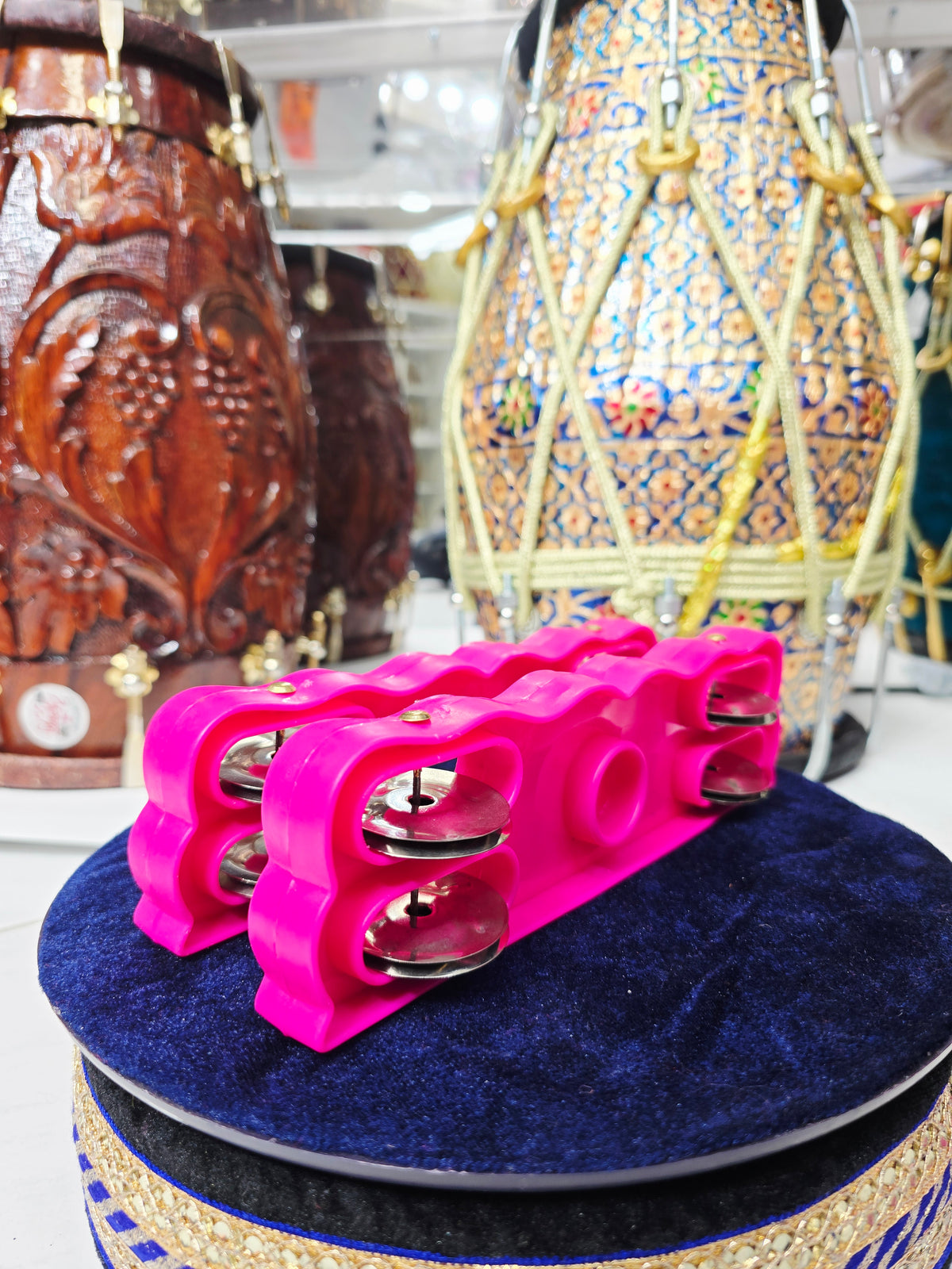 Divya Clap – Pink Hand Khartaal for Bhajans & Devotional Singing