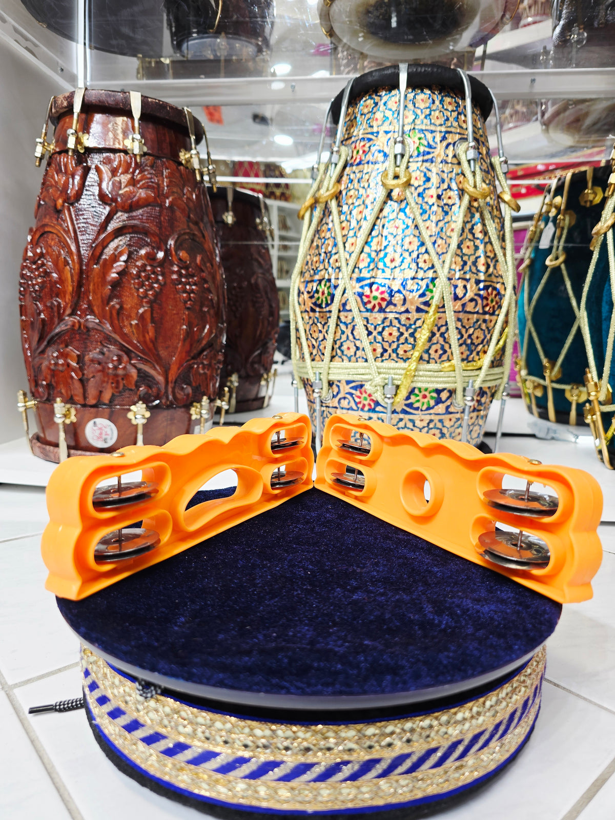 Sur Saanjh – Light Orange Devotional Hand Khartaal