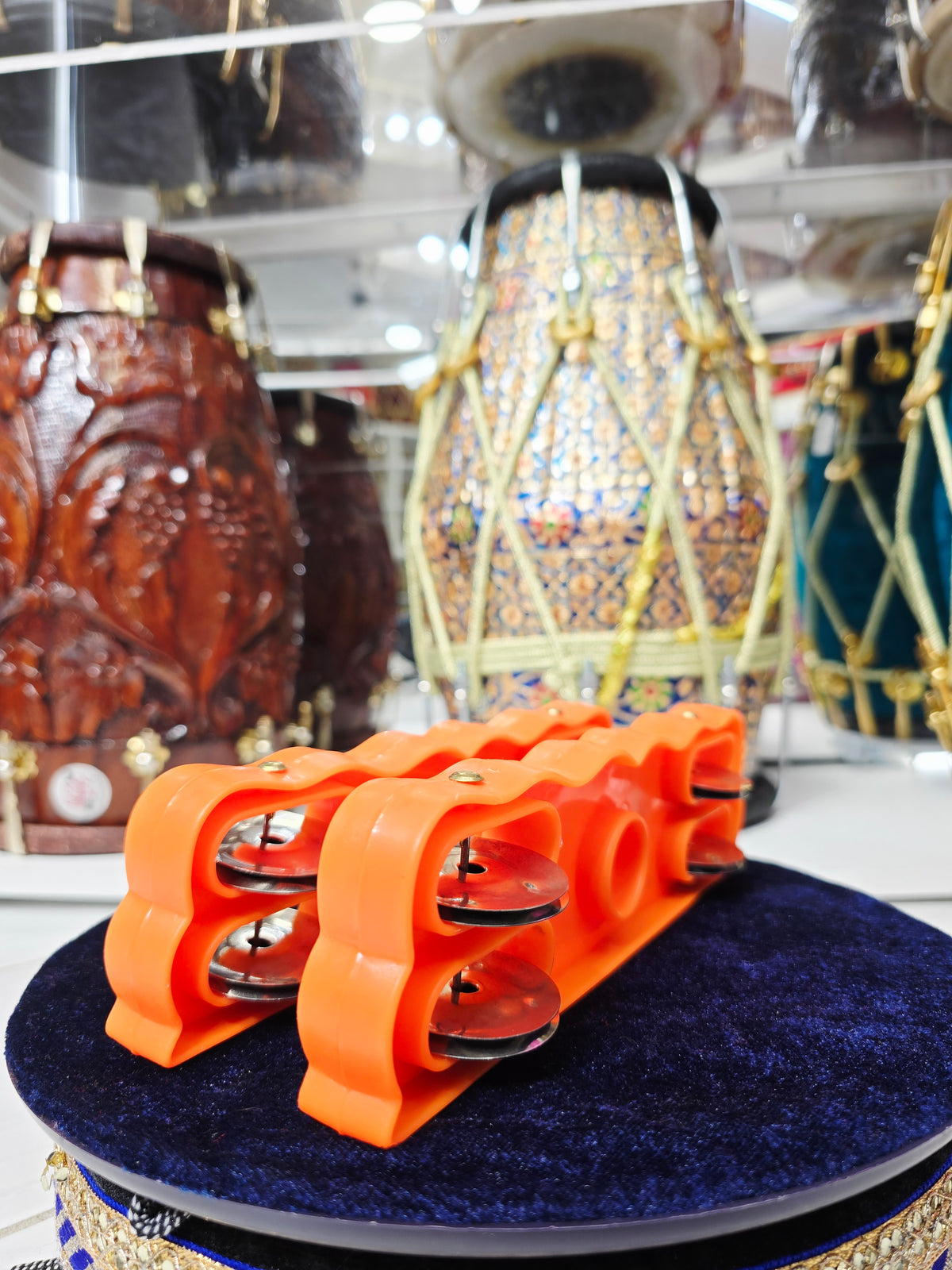Taal Agni – Bold Orange Devotional Hand Khartaal
