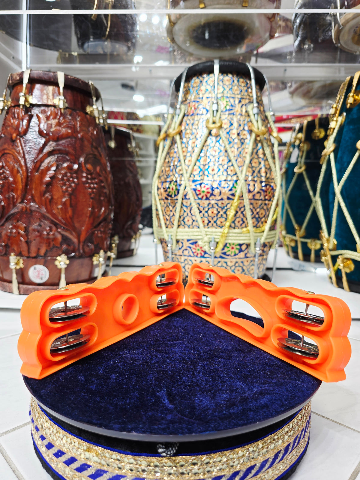 Taal Agni – Bold Orange Devotional Hand Khartaal