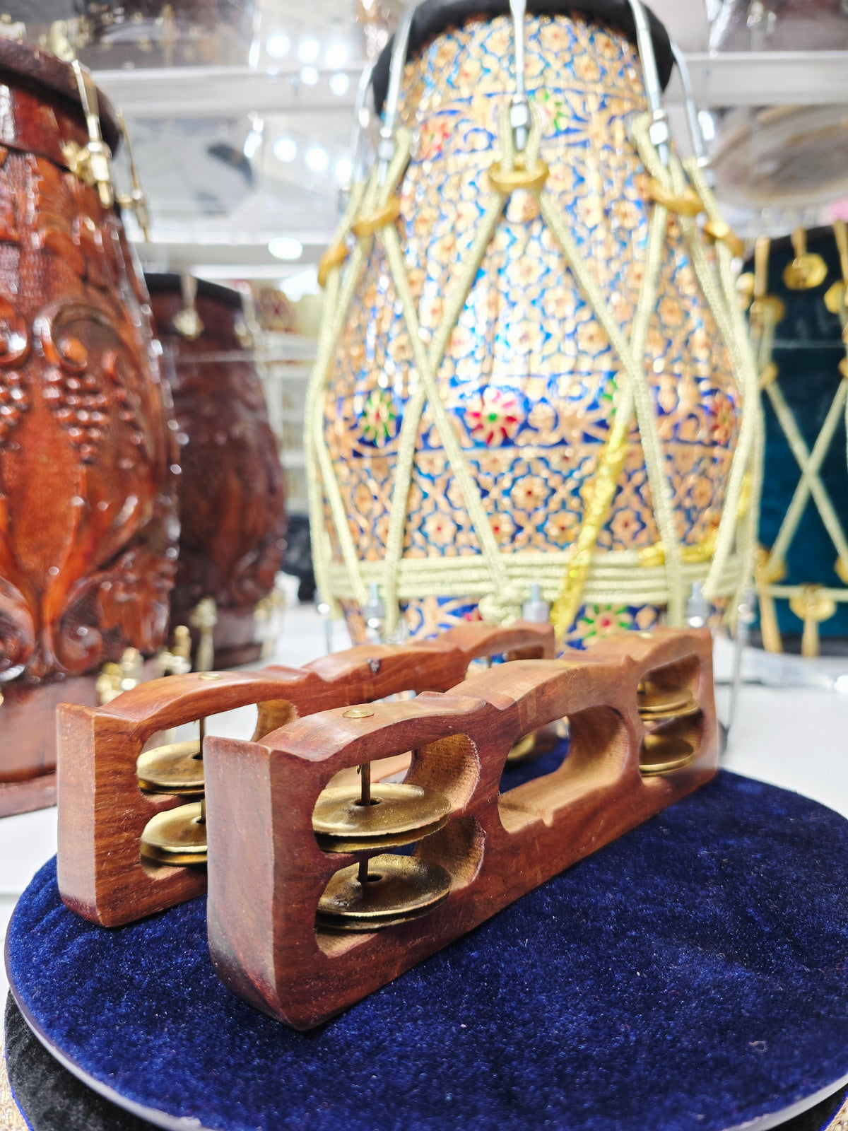 Taal Vriksha – Traditional Wooden Hand Khartaal *Very Minor Cosmetic Defects*