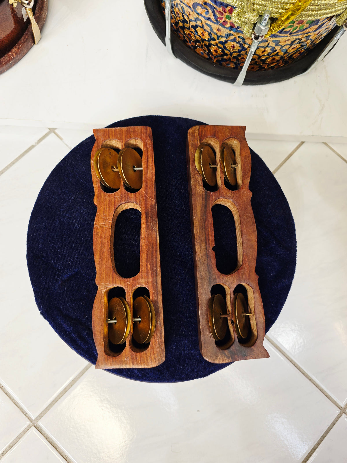 Taal Vriksha – Traditional Wooden Hand Khartaal *Very Minor Cosmetic Defects*