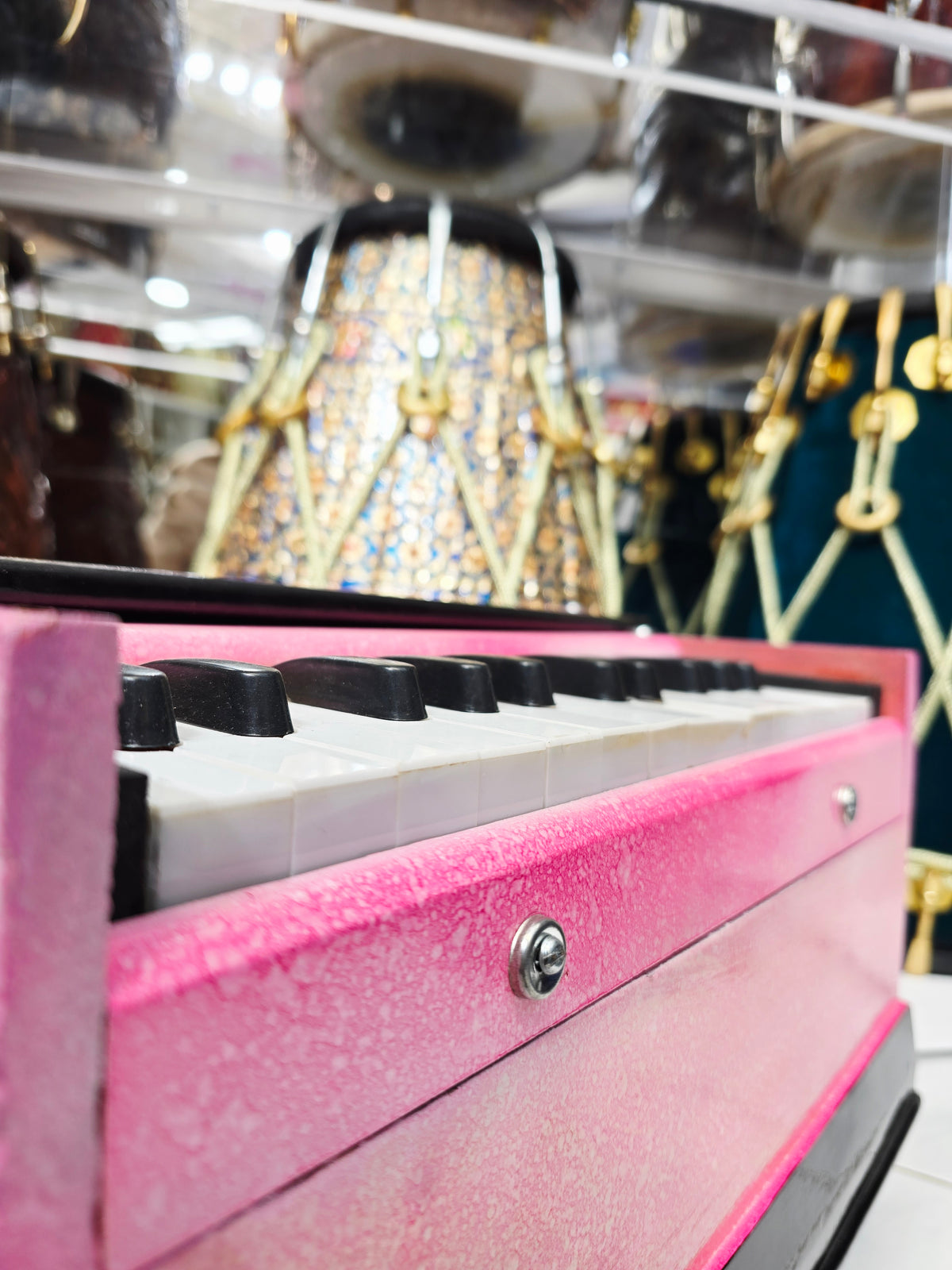 Rose Blush Serenade: Pink Toddler Harmonium *Cosmetic Defects* - Sangeet Store