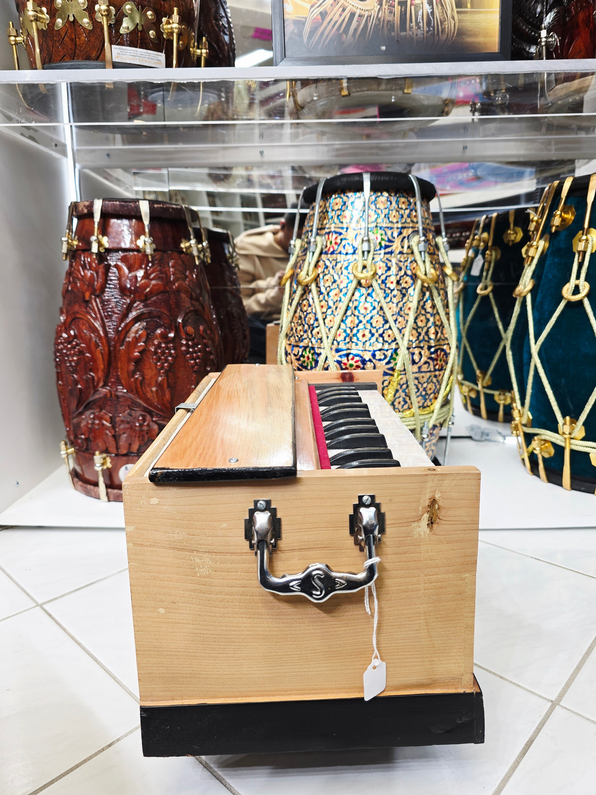 Tiny Virtuoso: Traditional Playable Wooden Toddler Harmonium *Minor Cosmetic Defects + Space between keys* - Sangeet Store