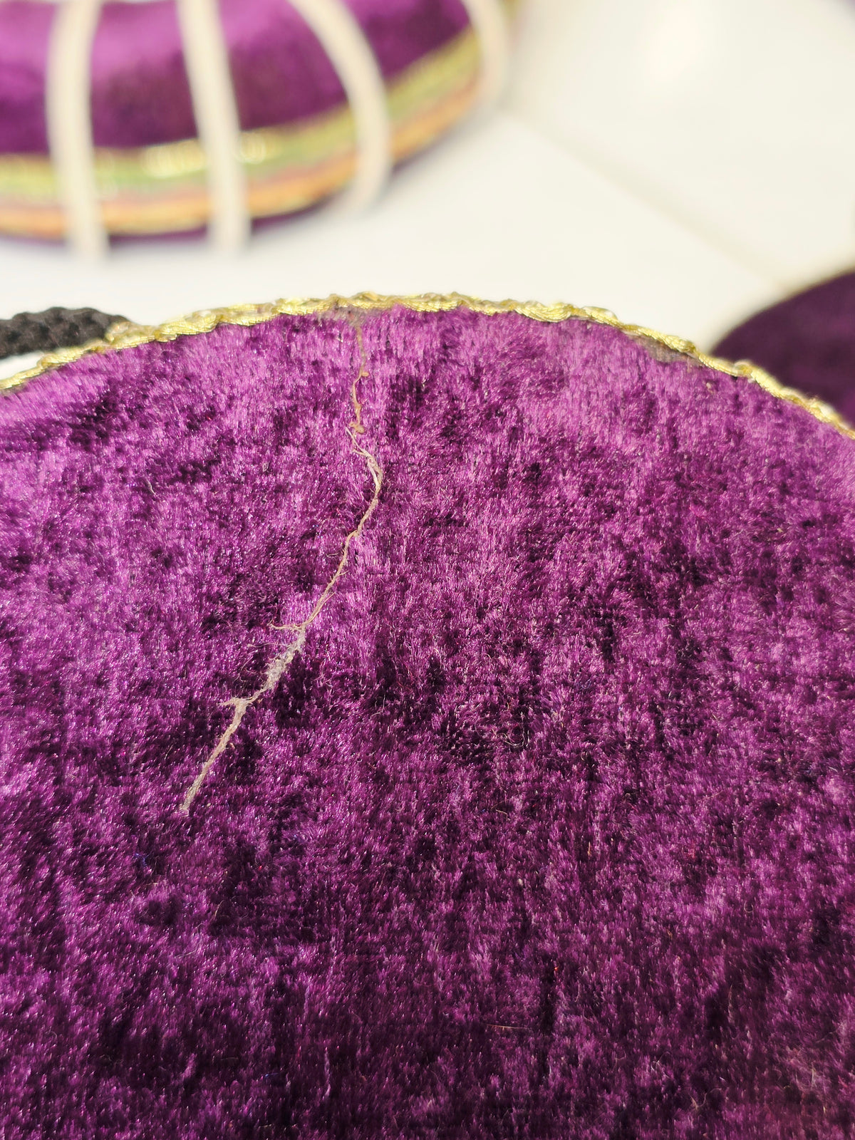 Raag Myst – Purple Velvet Tabla Ring & Cover Set (Minor Cosmetic Defects) - Sangeet Store