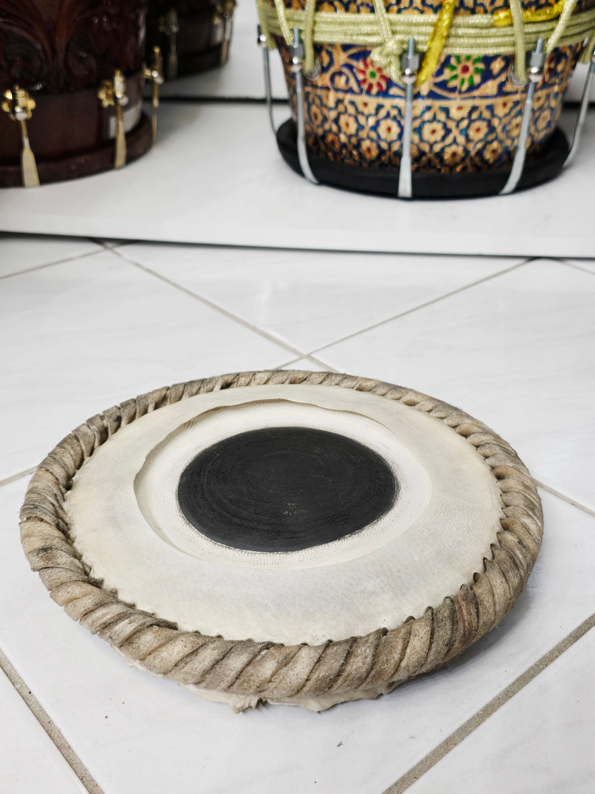 Bharat Kakade: 7.25" Low Octave D# Dayan Skin - Sangeet Store