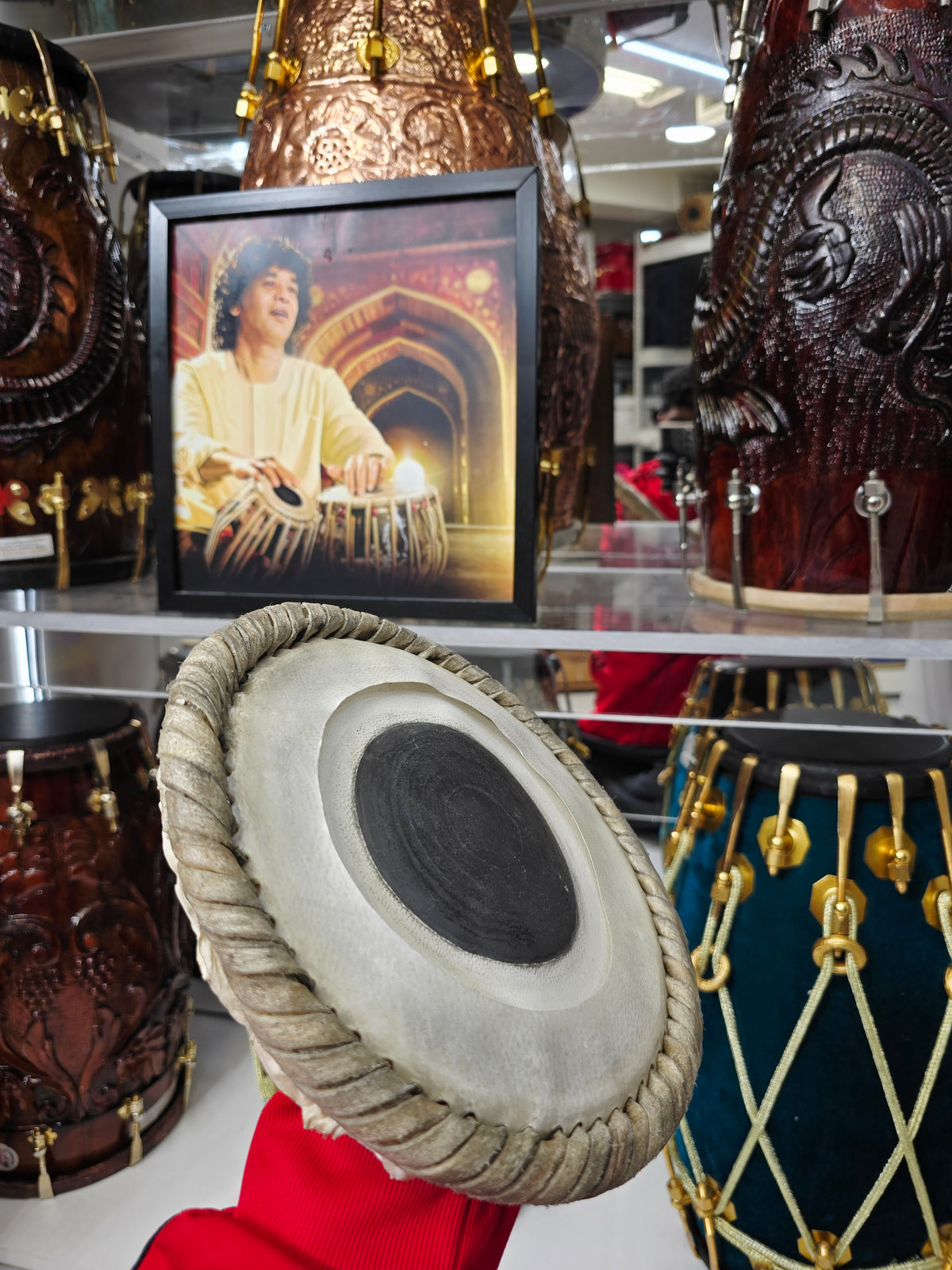Bharat Kakade: 7.25" Low Octave D# Dayan Skin - Sangeet Store