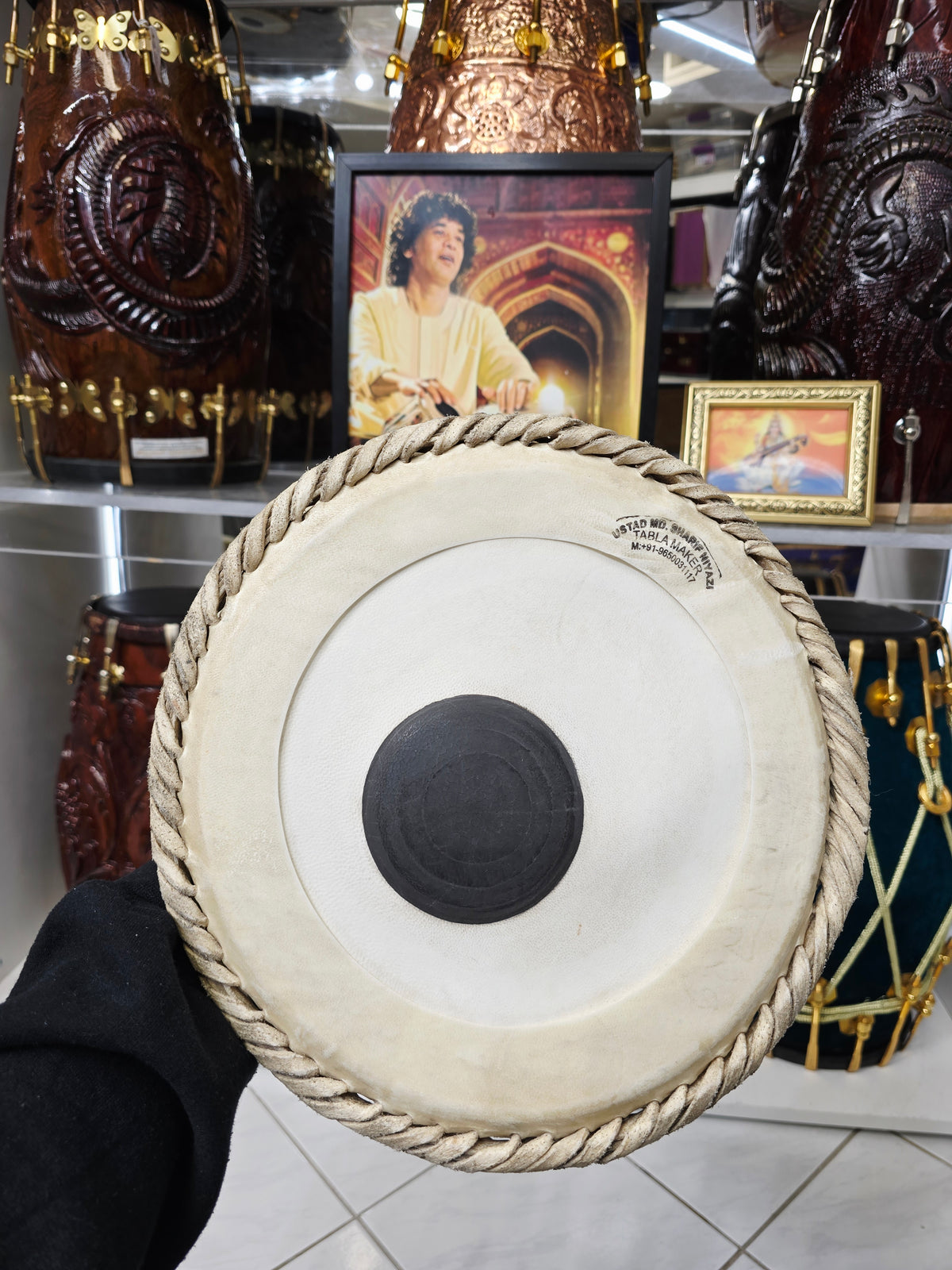 Mohd. Sharif: 9.5" Bayan Skin - Sangeet Store