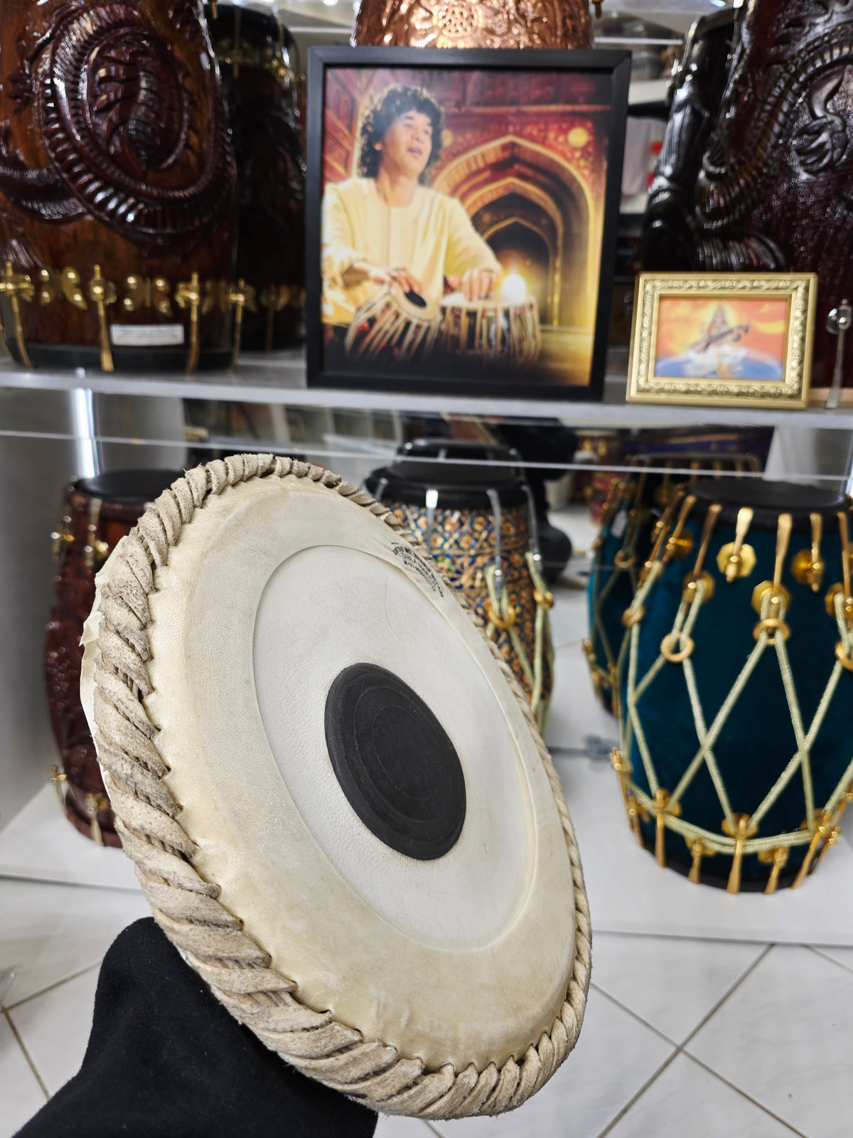 Mohd. Sharif: 9.5" Bayan Skin - Sangeet Store