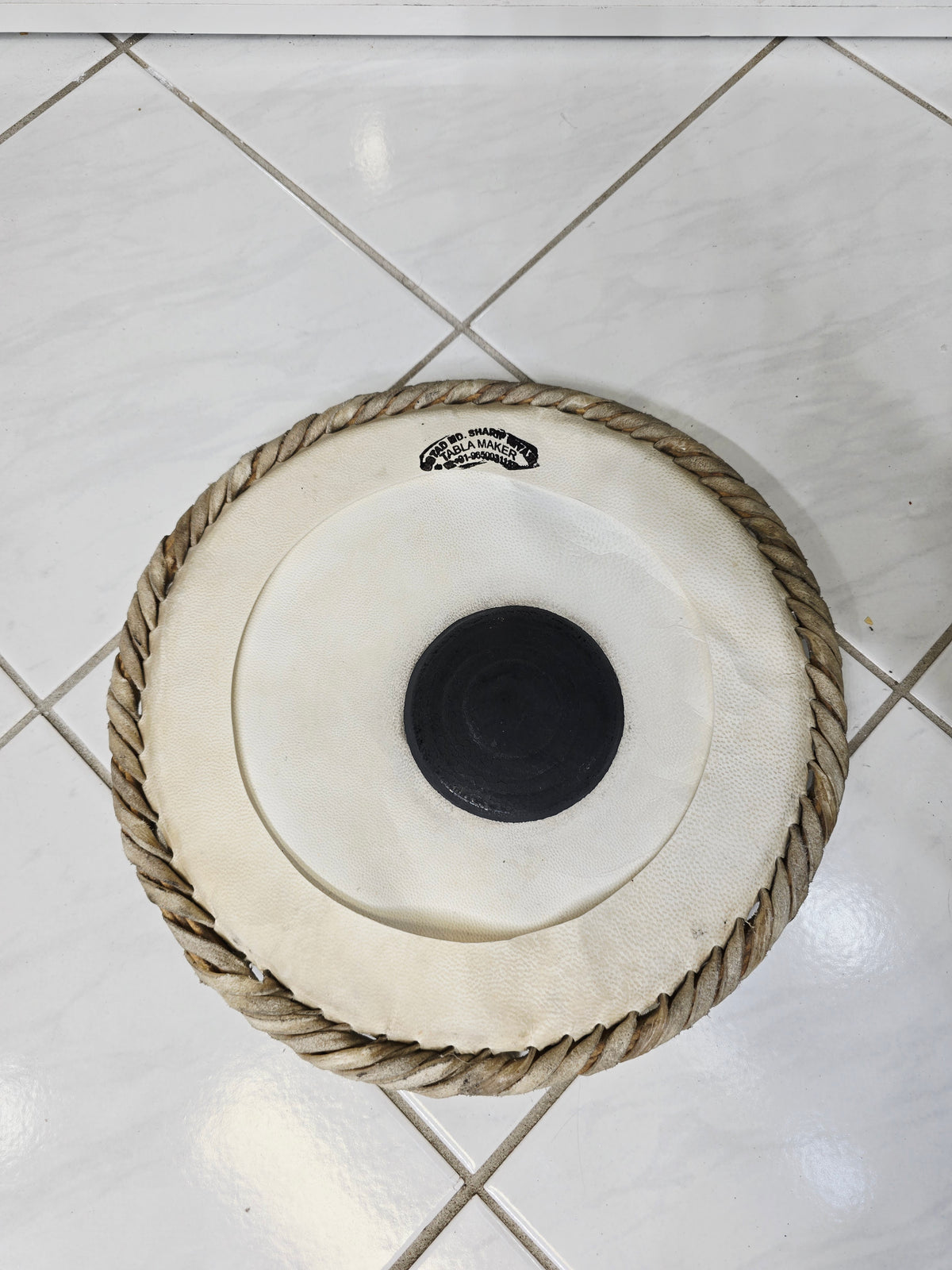 Mohd. Sharif: 9.5" Bayan Skin *Slightly Crumpled (Tends to even out once pulled) - Sangeet Store
