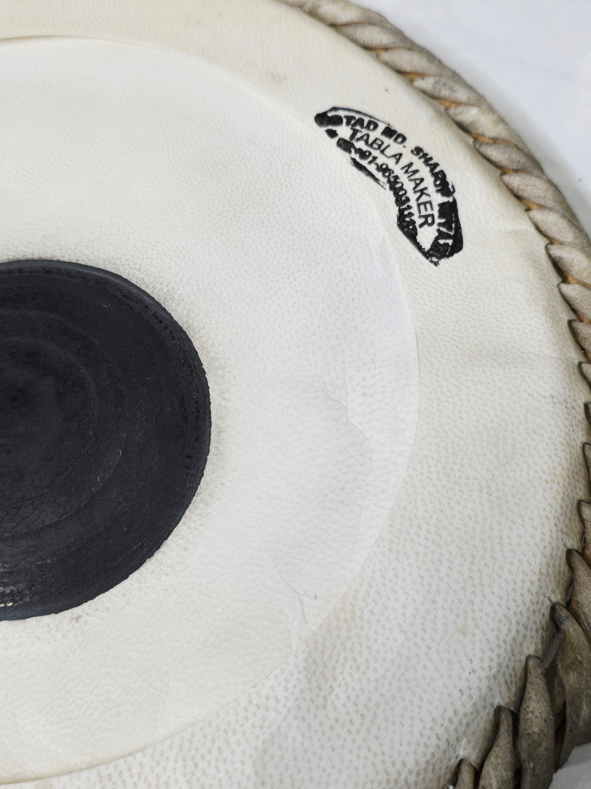 Mohd. Sharif: 9.5" Bayan Skin *Slightly Crumpled (Tends to even out once pulled) - Sangeet Store