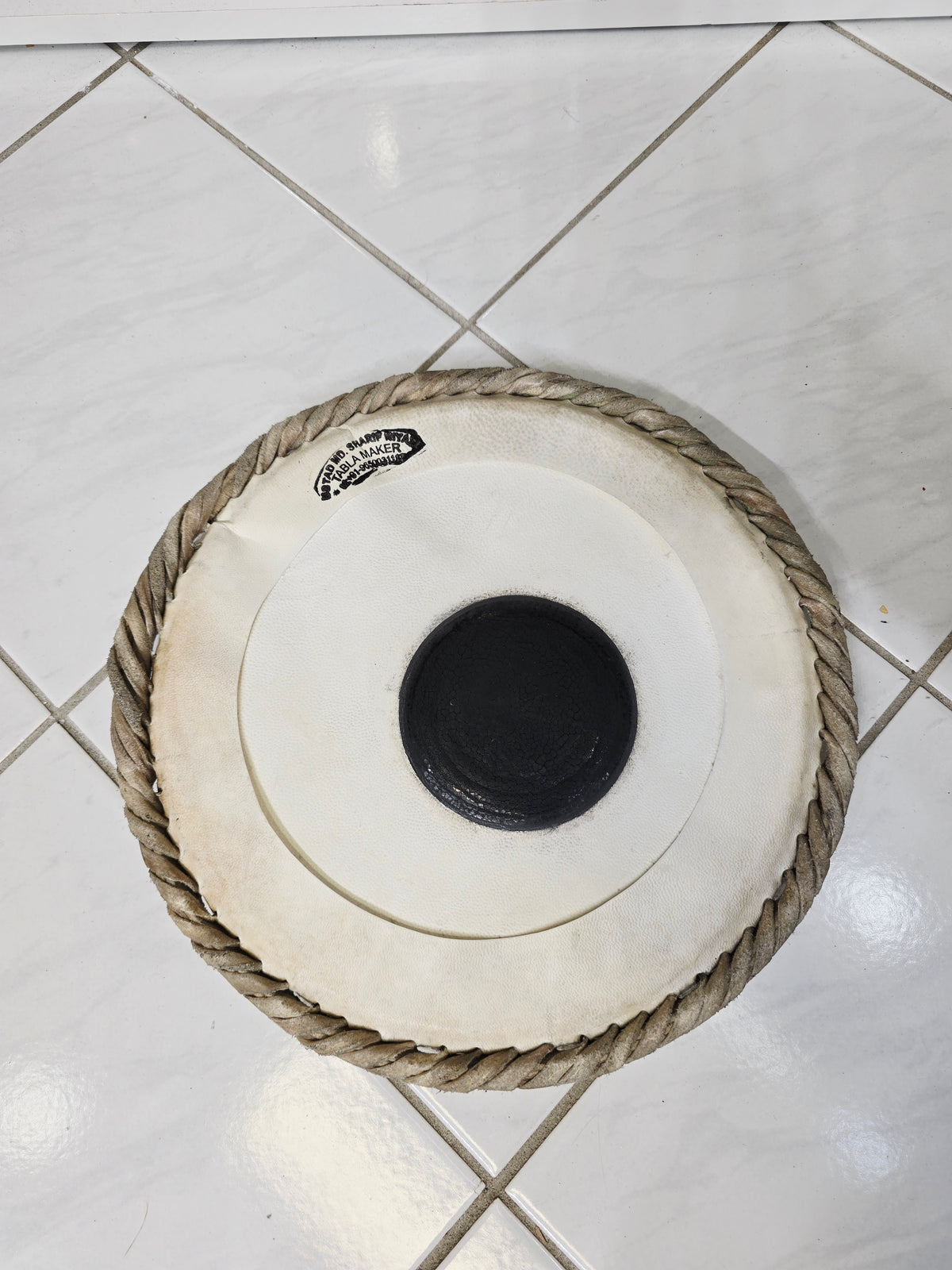 Mohd. Sharif: 9.5" Bayan Skin *Minor Crumpled (Tends to even out once pulled) - Sangeet Store