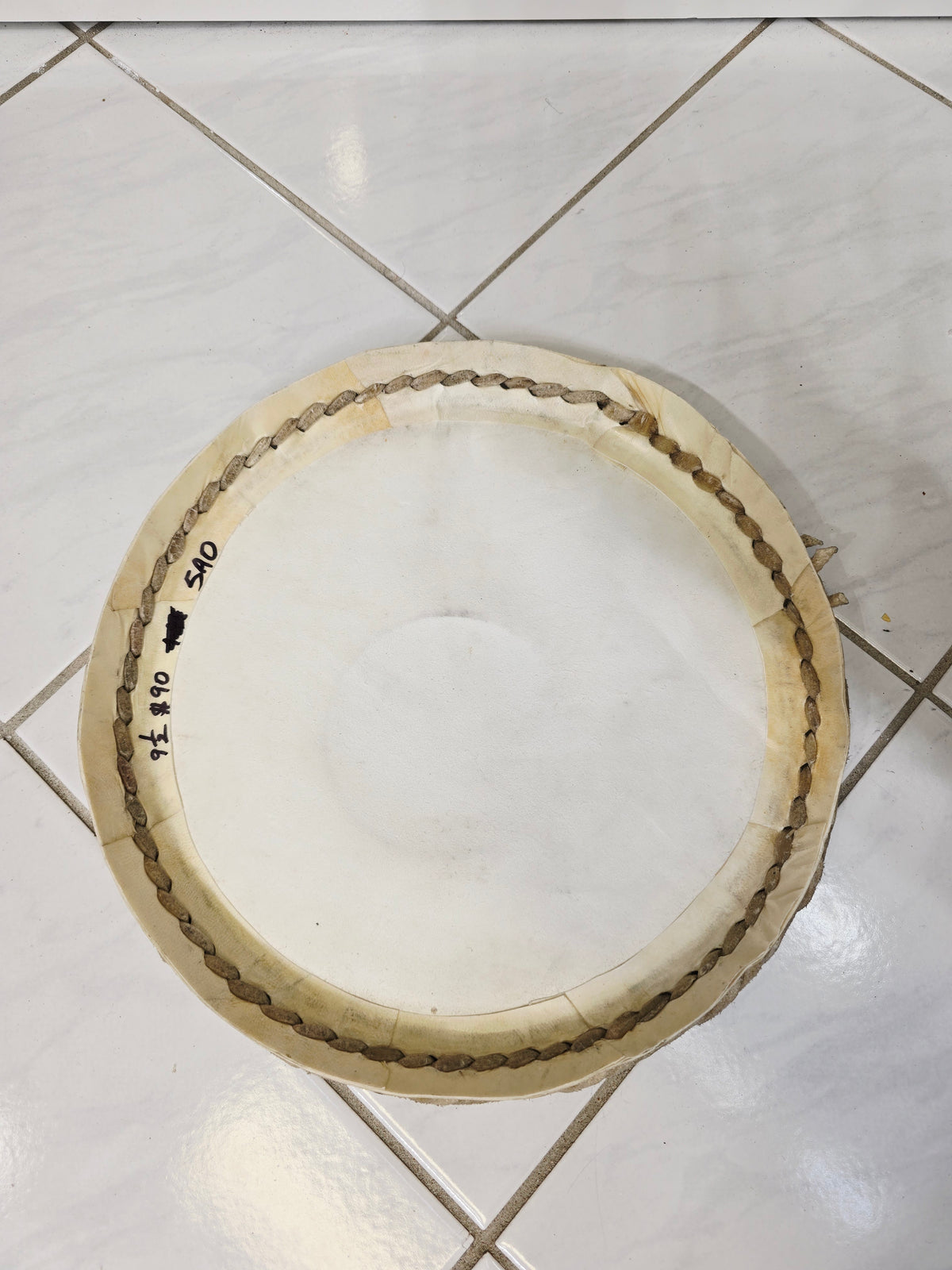 Mohd. Sharif: 9.5" Bayan Skin *Minor Crumpled (Tends to even out once pulled) - Sangeet Store
