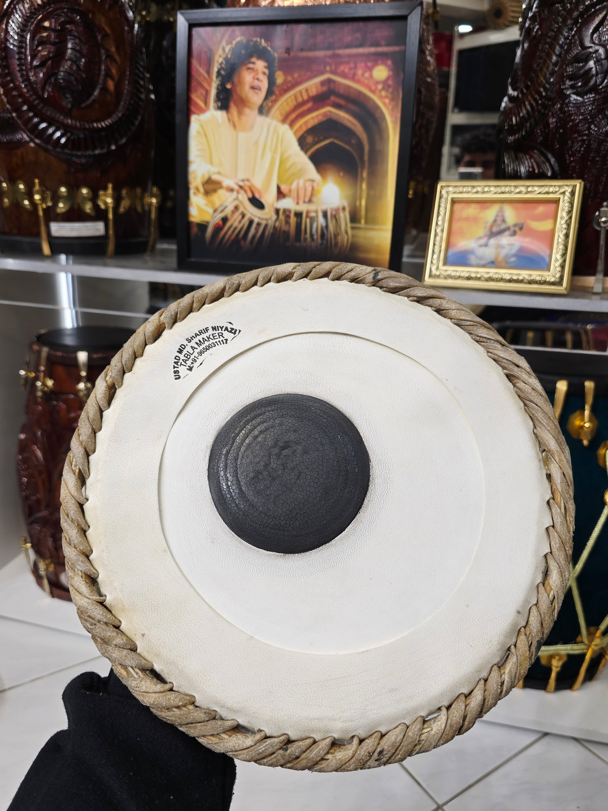 Mohd. Sharif: 9.5" Bayan Skin - Sangeet Store