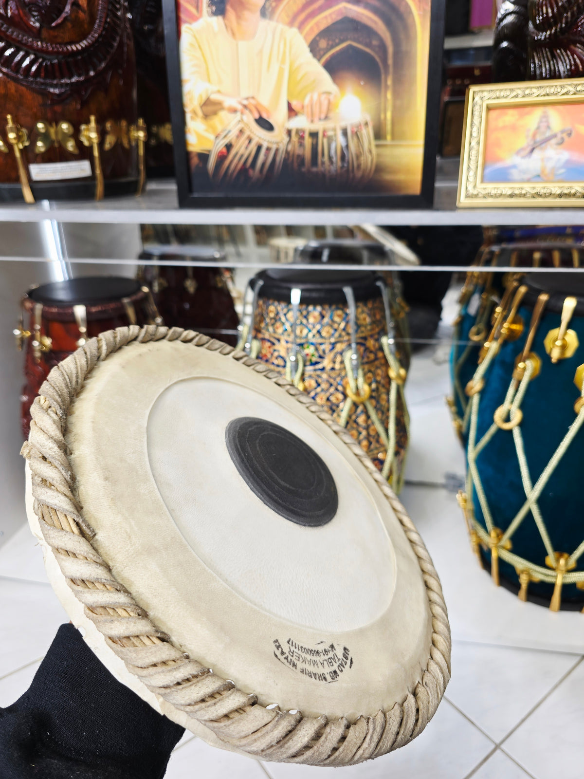 Mohd. Sharif: 9.5" Bayan Skin - Sangeet Store