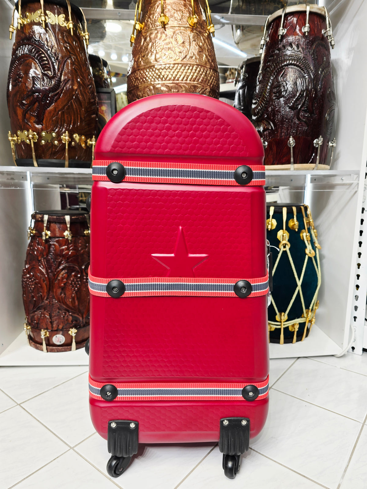 Red Rocket: Tabla/Dholak Travel Case (Minor Cosmetic Defects) - Sangeet Store