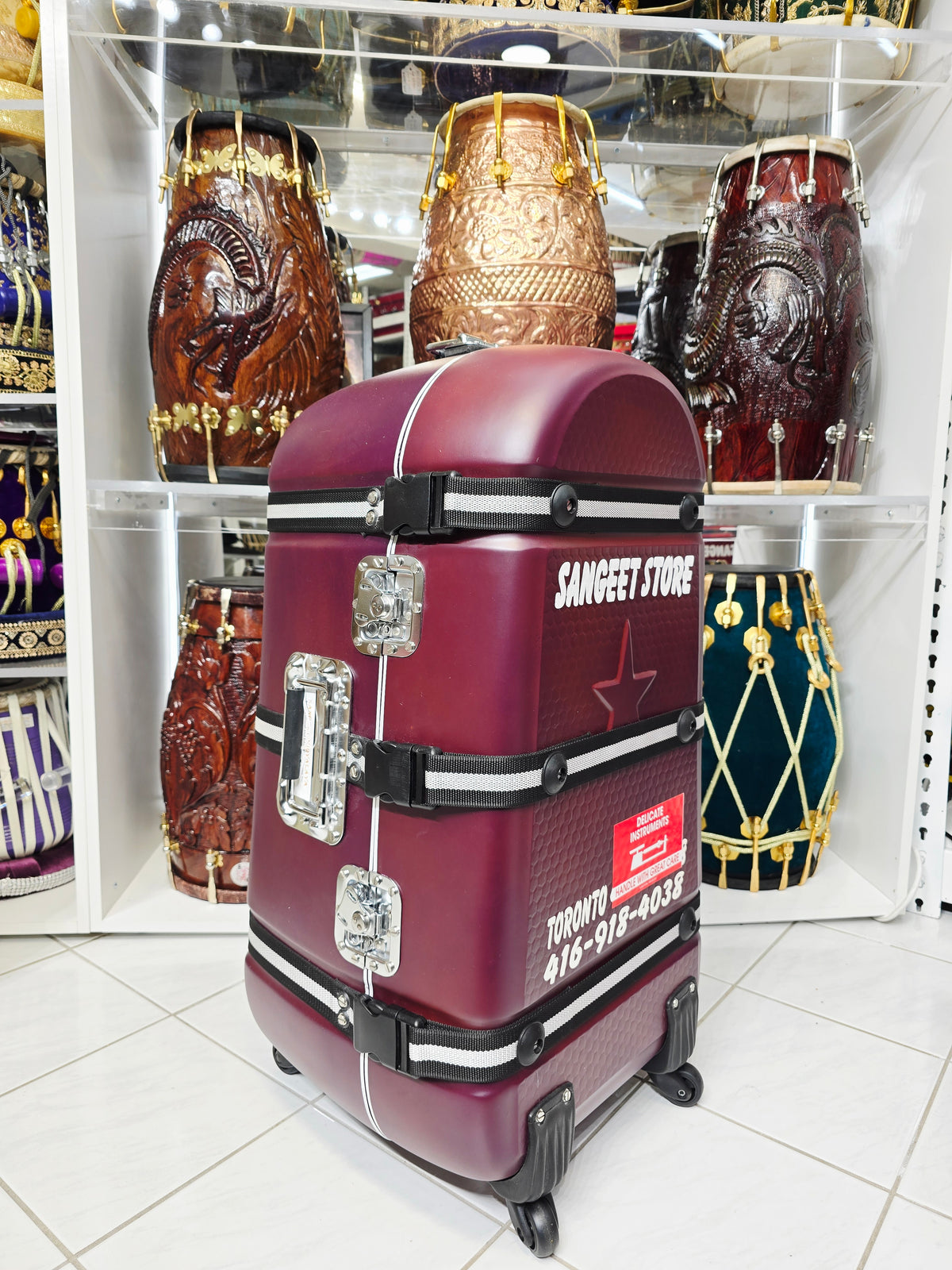Wine Guard: Tabla/Dholak Travel Case (Minor Cosmetic Defects) - Sangeet Store