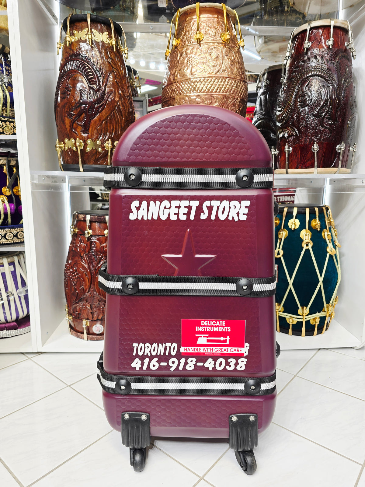Wine Guard: Tabla/Dholak Travel Case (Minor Cosmetic Defects) - Sangeet Store