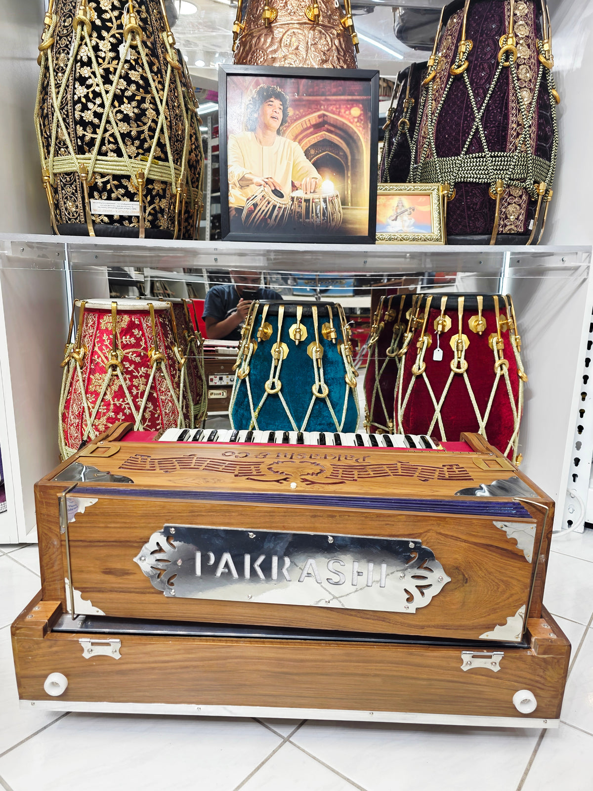 RaagMala Taanmonium – 3-Reed, 9-Scale Harmonium with Built-In Tanpura | Concert-Grade Electronic Hybrid | Minor Cosmetic Defects | Promotional Price