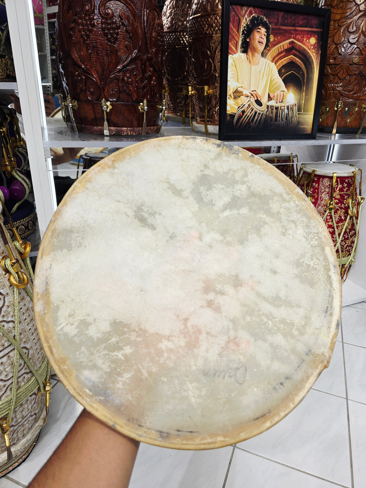 Thunderhead – 12.75" Dhol Bass Skin (Minor Cosmetic Blemishes) - Sangeet Store