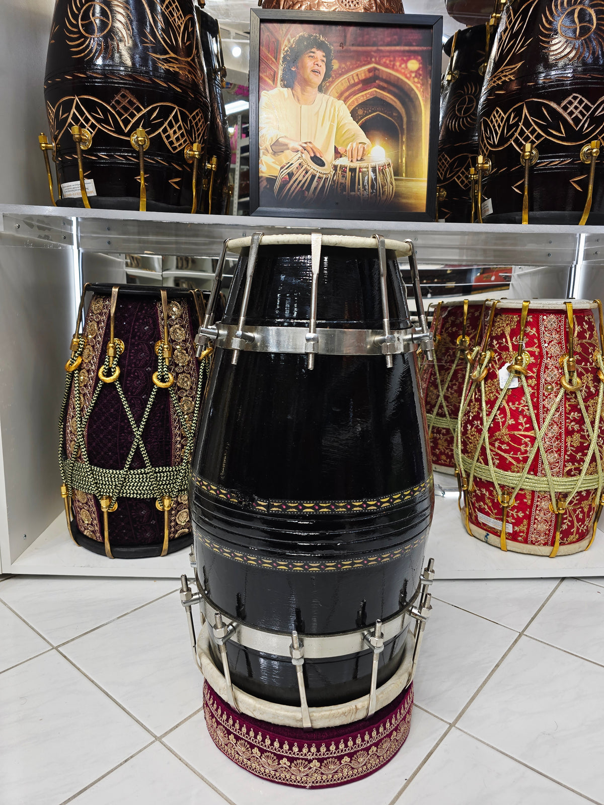 Obsidian Ember Sheesham Dholak – Concert Series *Minor Blemishes