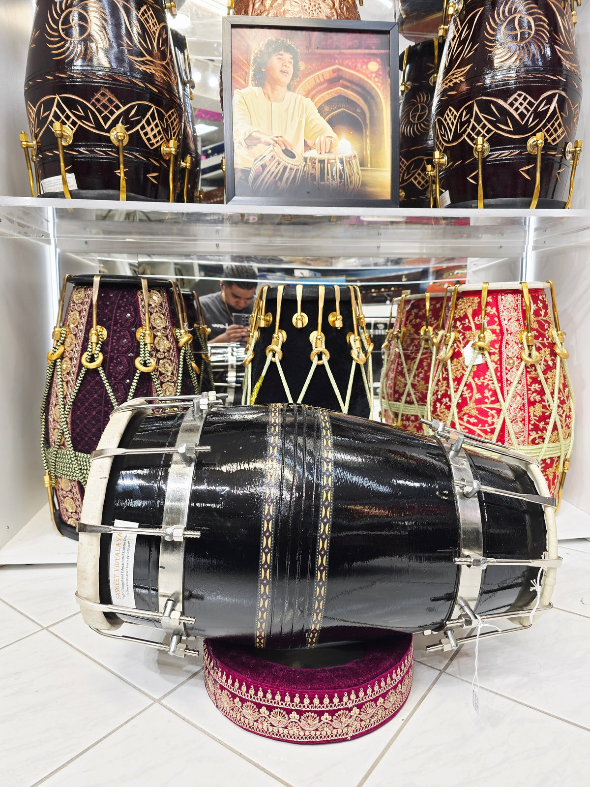 Obsidian Ember Sheesham Dholak – Concert Series *Minor Blemishes