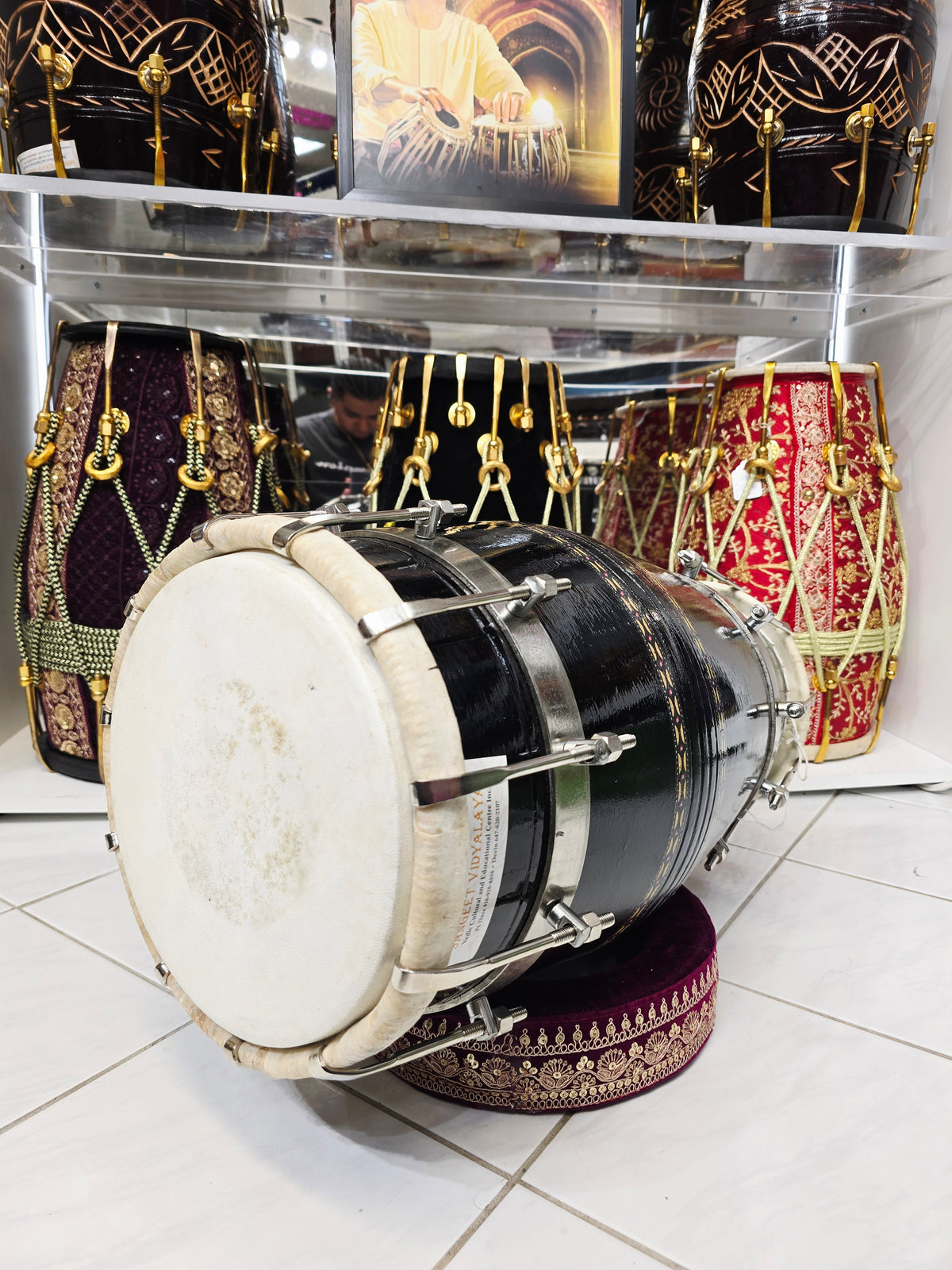 Obsidian Ember Sheesham Dholak – Concert Series *Minor Blemishes