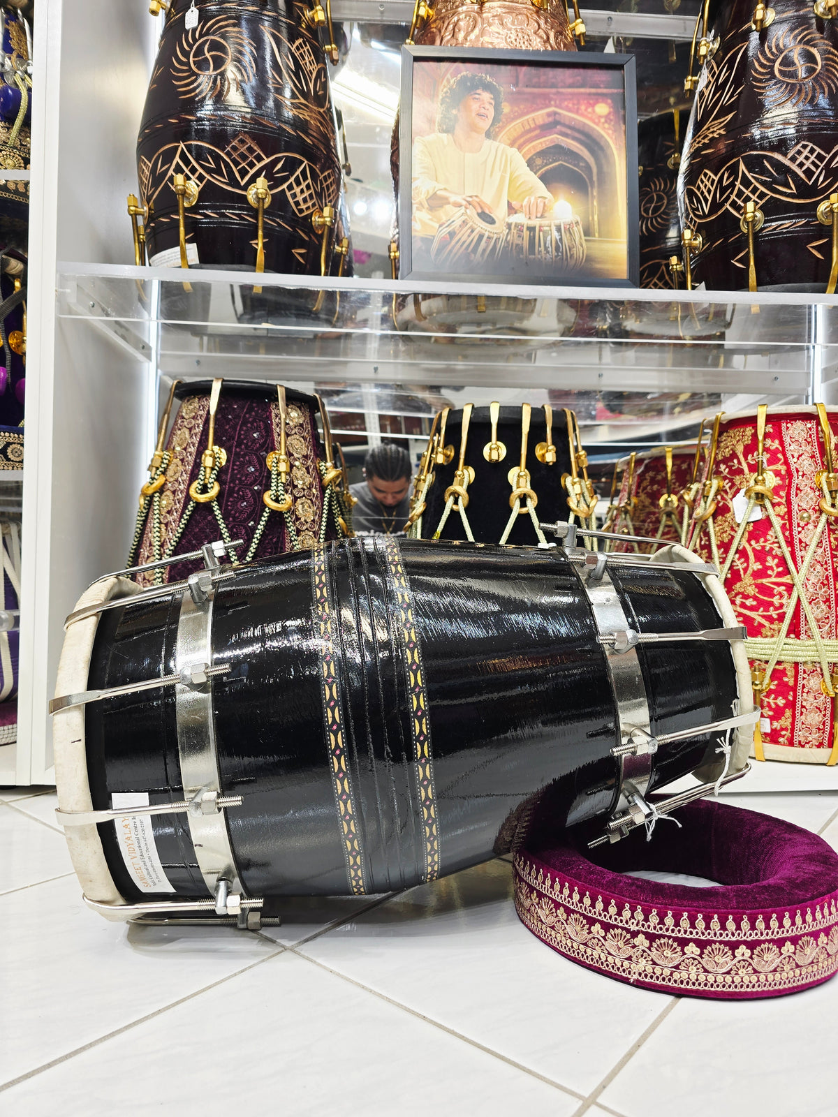 Obsidian Ember Sheesham Dholak – Concert Series *Minor Blemishes